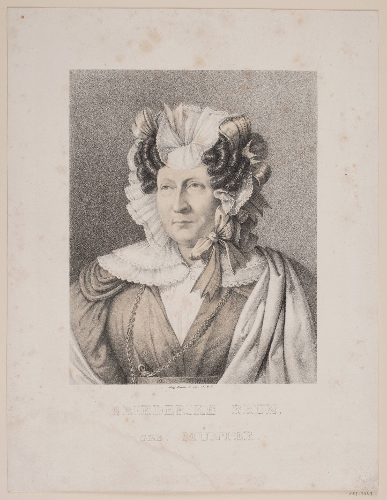 Friederike Brun, Ubekendt, 1820-1843
