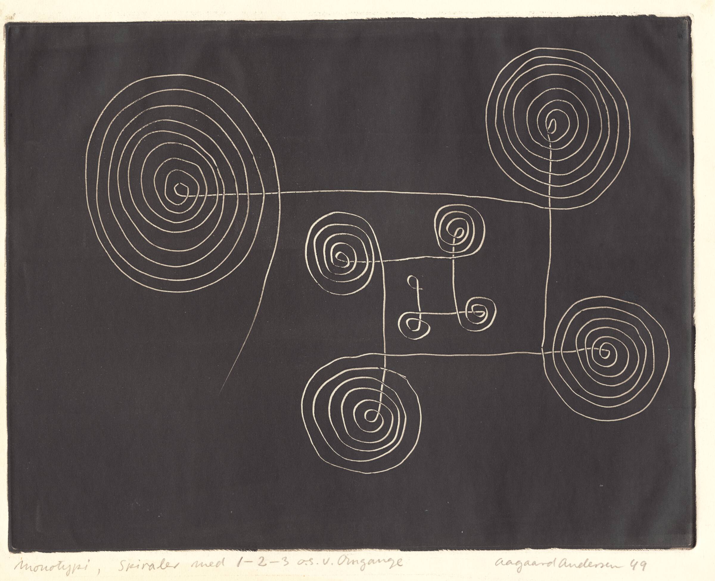 Spiraler 1-2-3 o.s.v. Omgange, Gunnar Aagaard Andersen, 1949