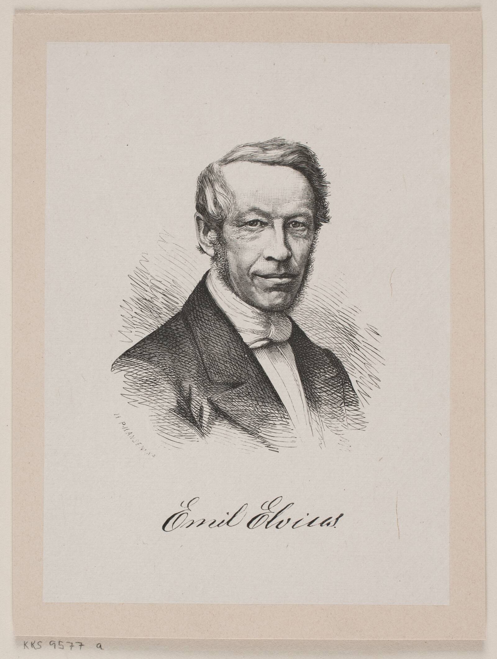 Rasmus Emil Elvius, H.P. Hansen, 1870