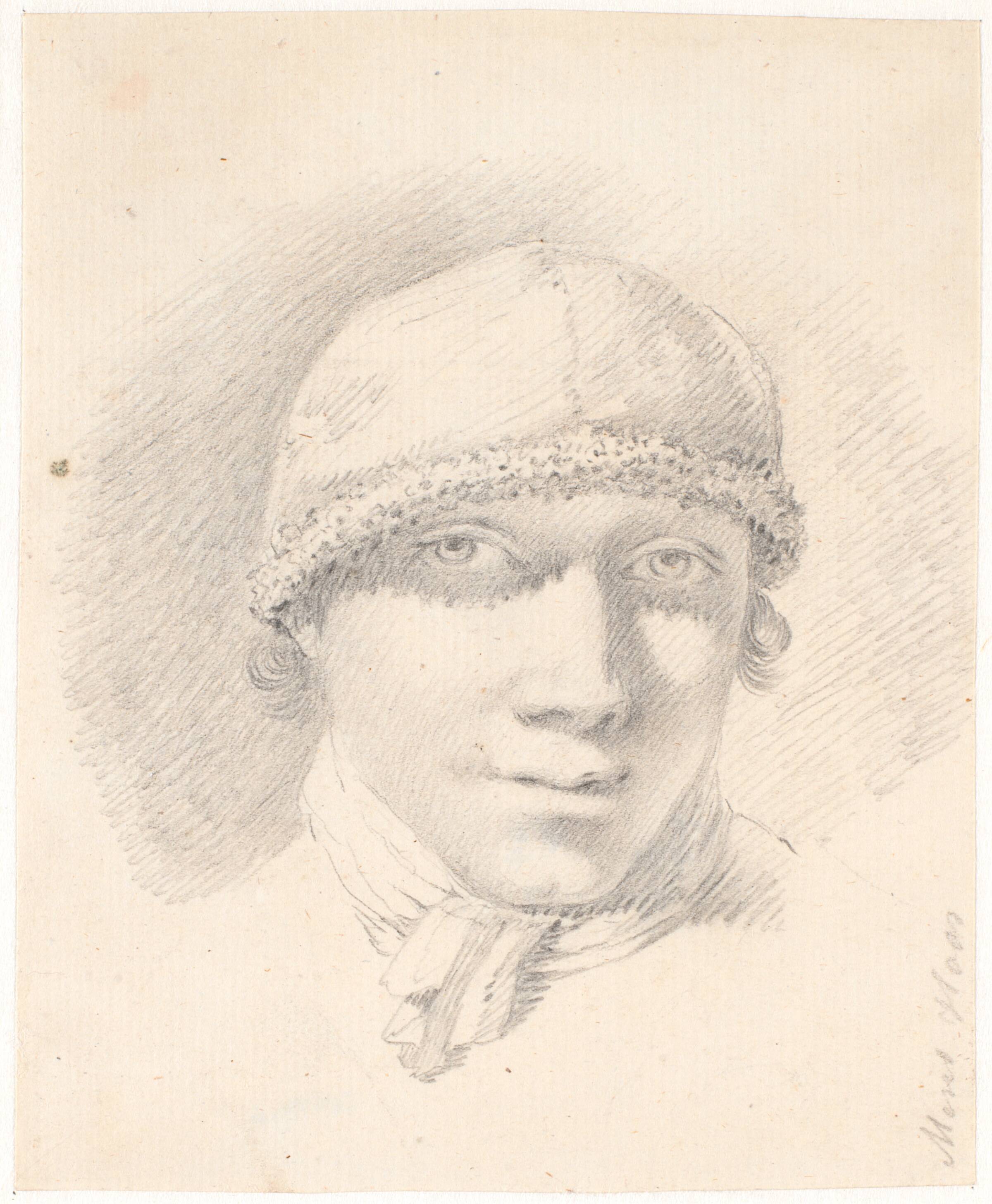 Selvportræt som ung, Jens Juel, 1763-1766