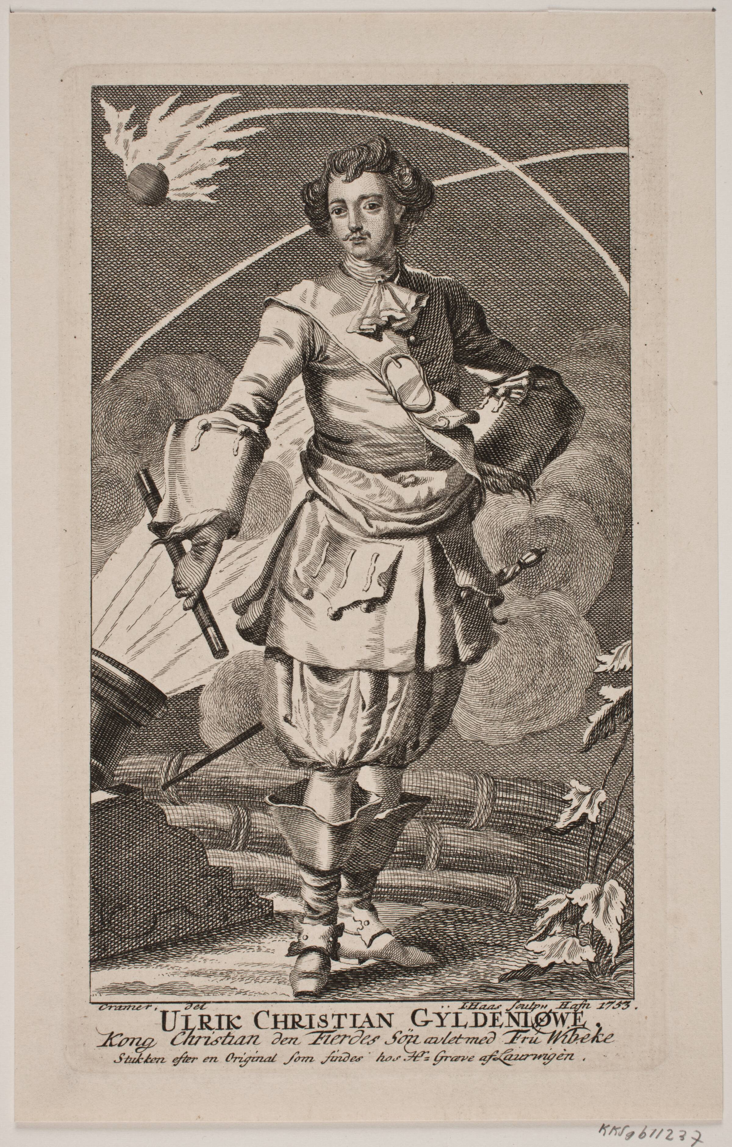 Ulrik Christian Gyldenløve, Jonas Haas, 1753