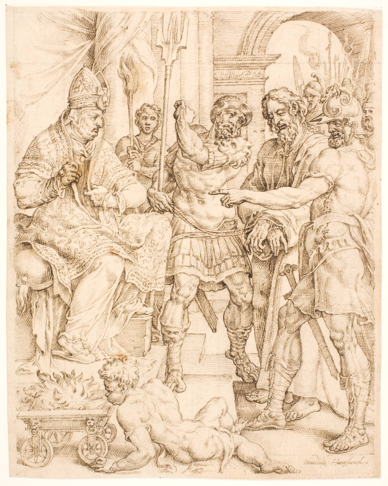 Kristus for ypperstepræsten, Maarten van Heemskerck, 1546-1549