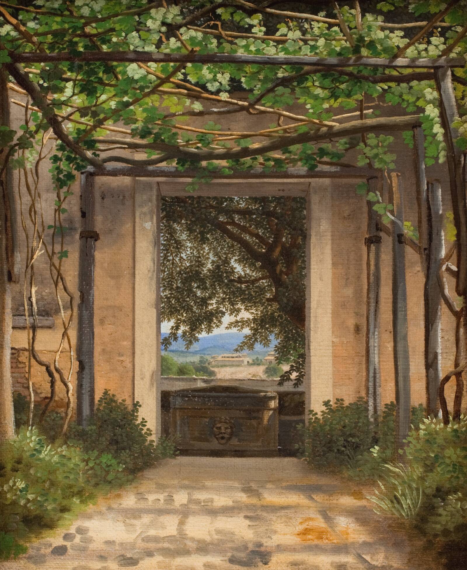 En pergola, C.W. Eckersberg, 1814-1816