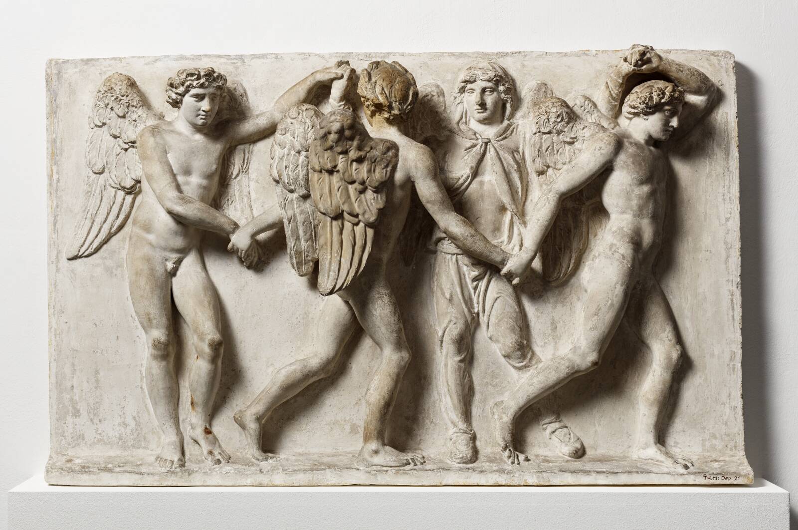 Årets tider. Symboliseret ved fire menneskefigurer, by Bertel Thorvaldsen, 1794