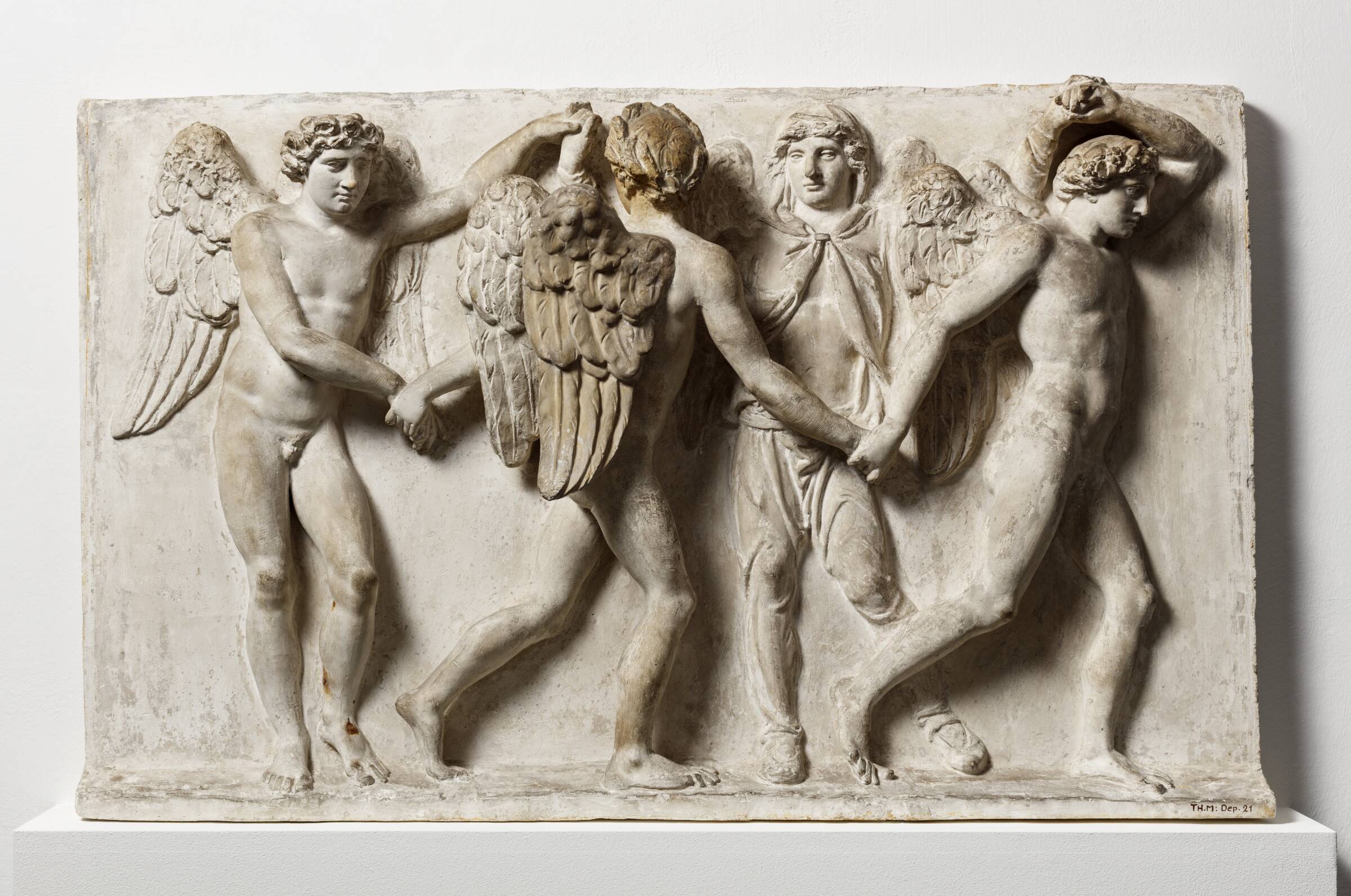 Årets tider. Symboliseret ved fire menneskefigurer, Bertel Thorvaldsen, 1794