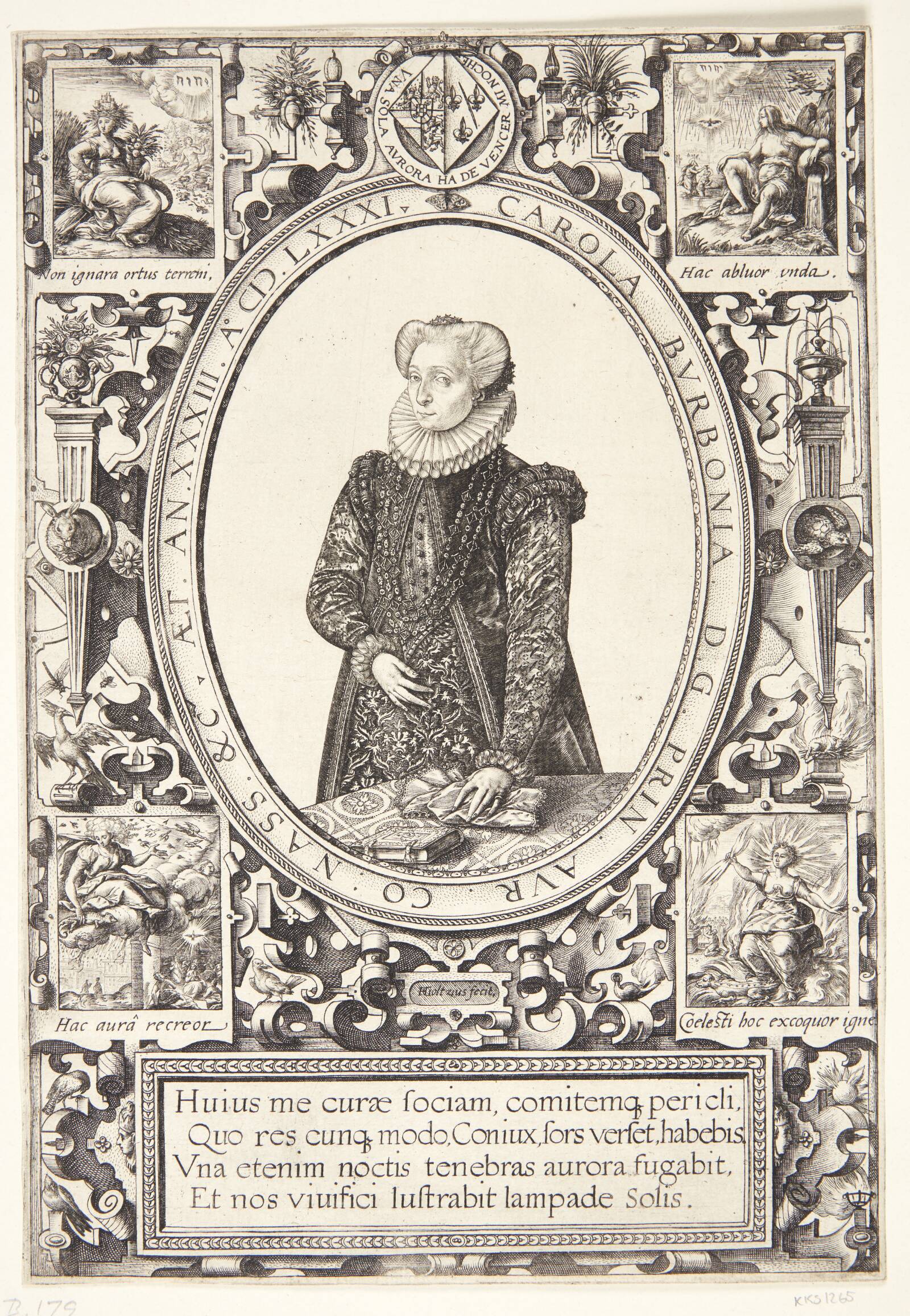 Charlotte af Bourbon, Hendrick Goltzius, 1581