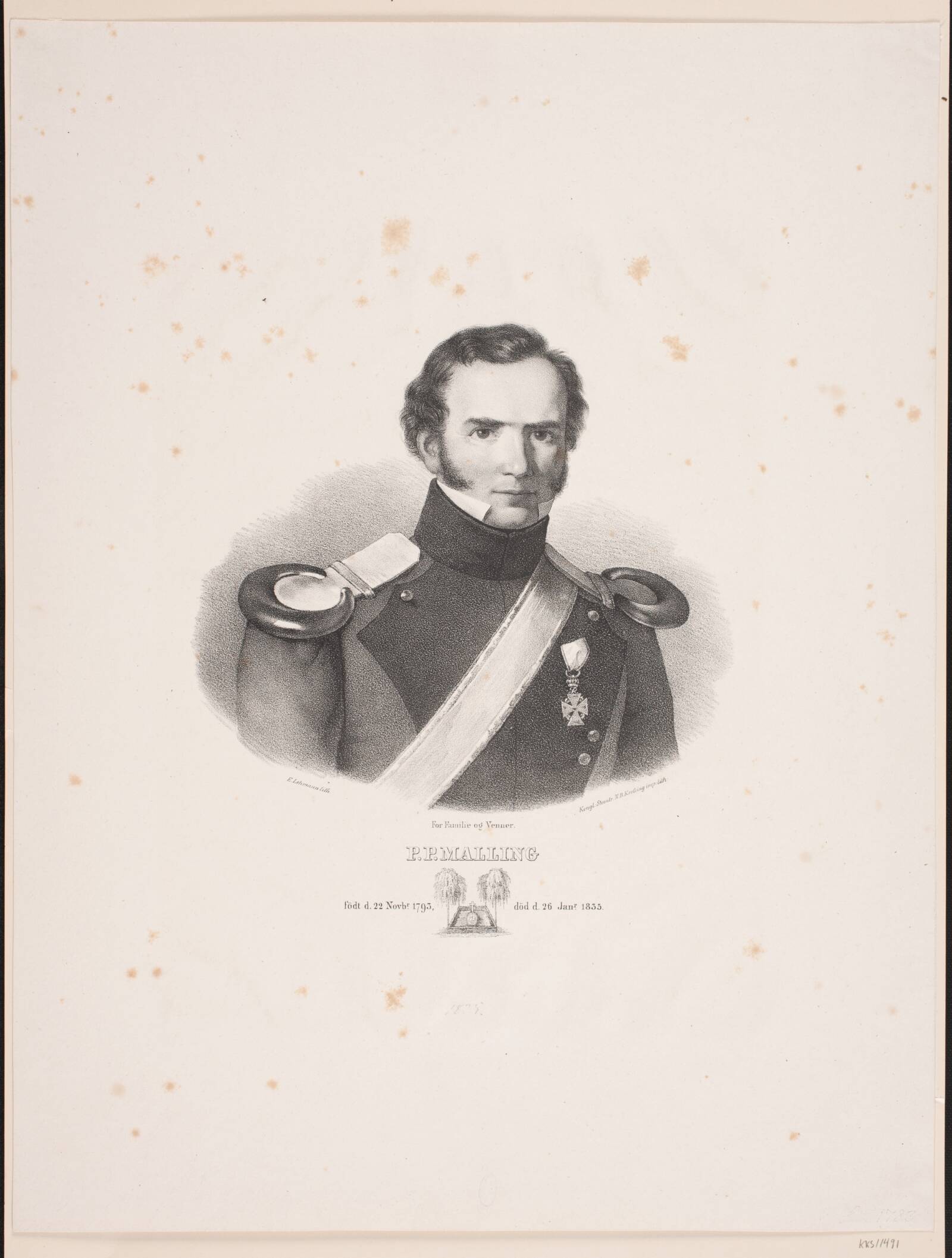P. P. Malling, Edvard Lehmann, 1835