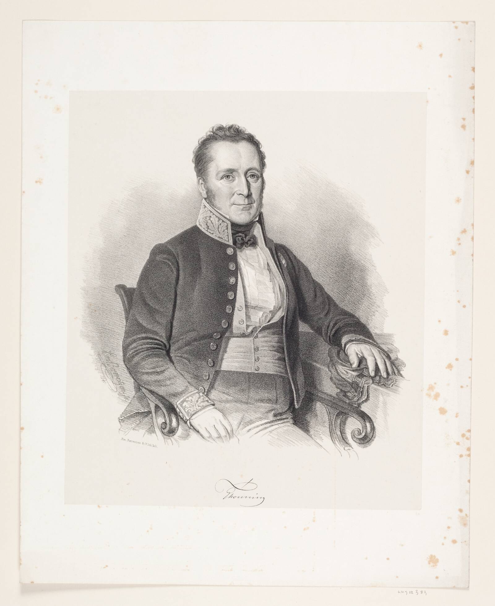 Peter Thonning, Emil Ditlev Bærentzen, 1841