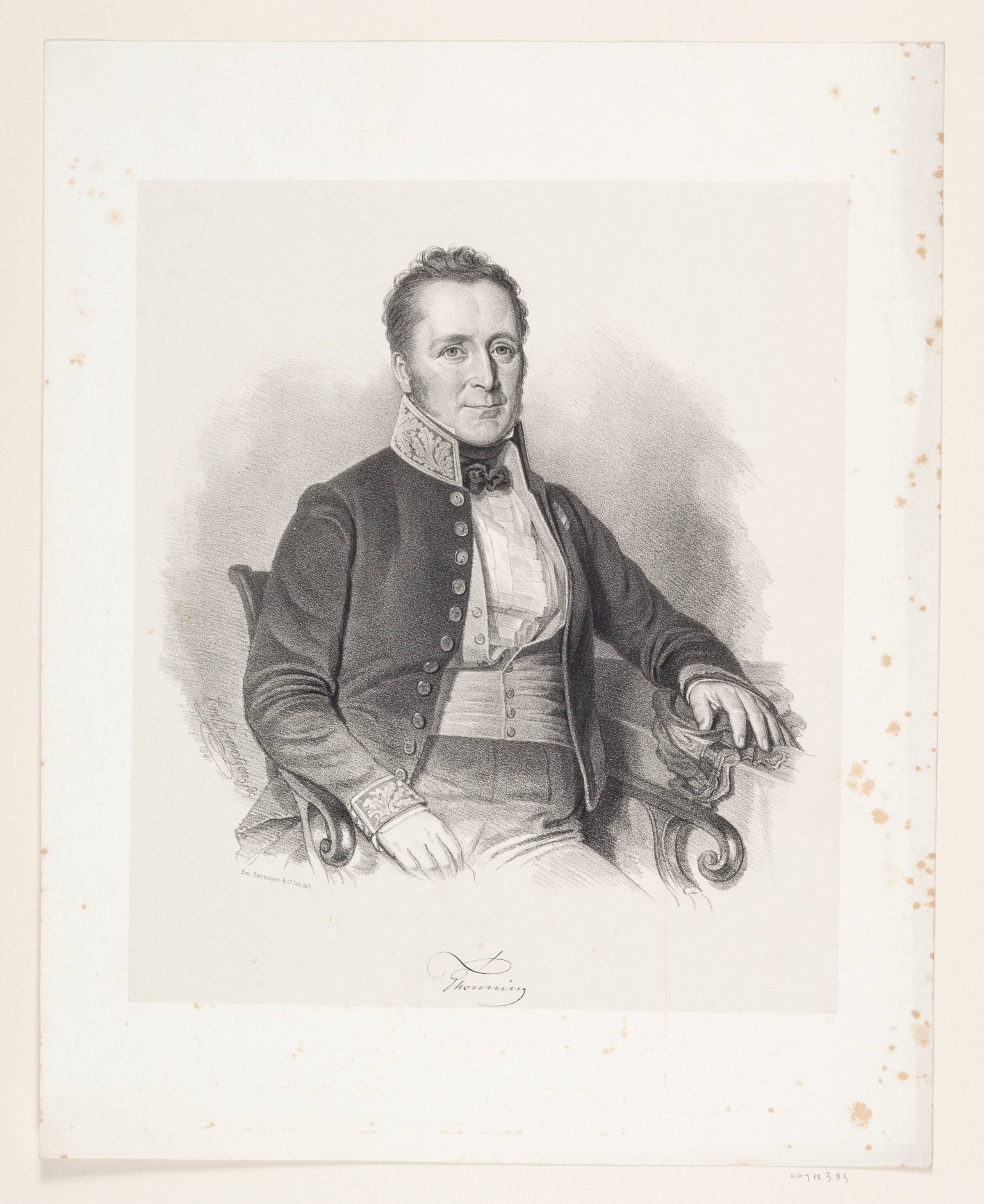 Peter Thonning, Emil Ditlev Bærentzen, 1841