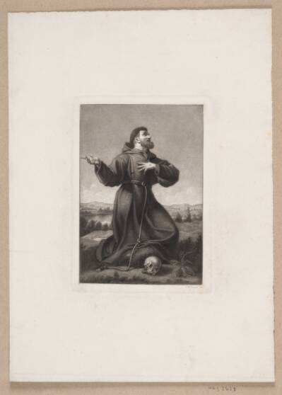 St. Franciscus knælende