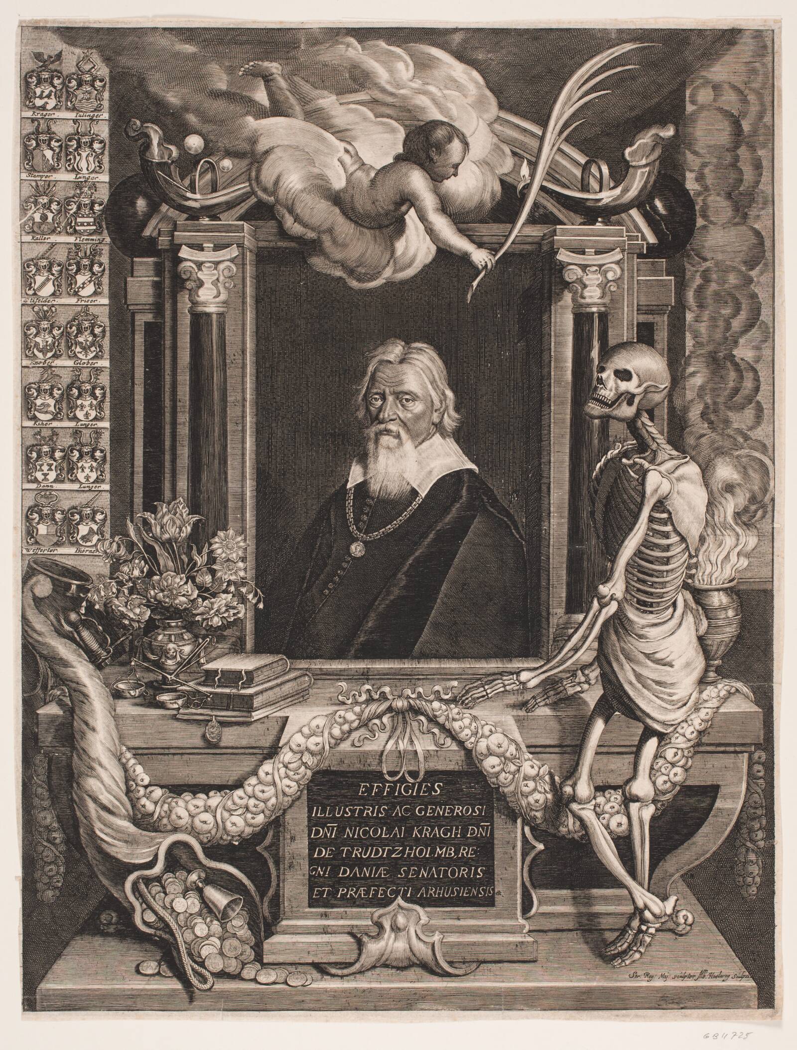 Niels Krag. Mindeblad, Ubekendt, 1650-1653