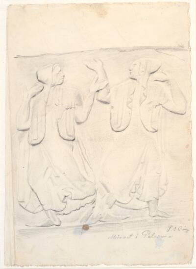 Studie efter antikt relief