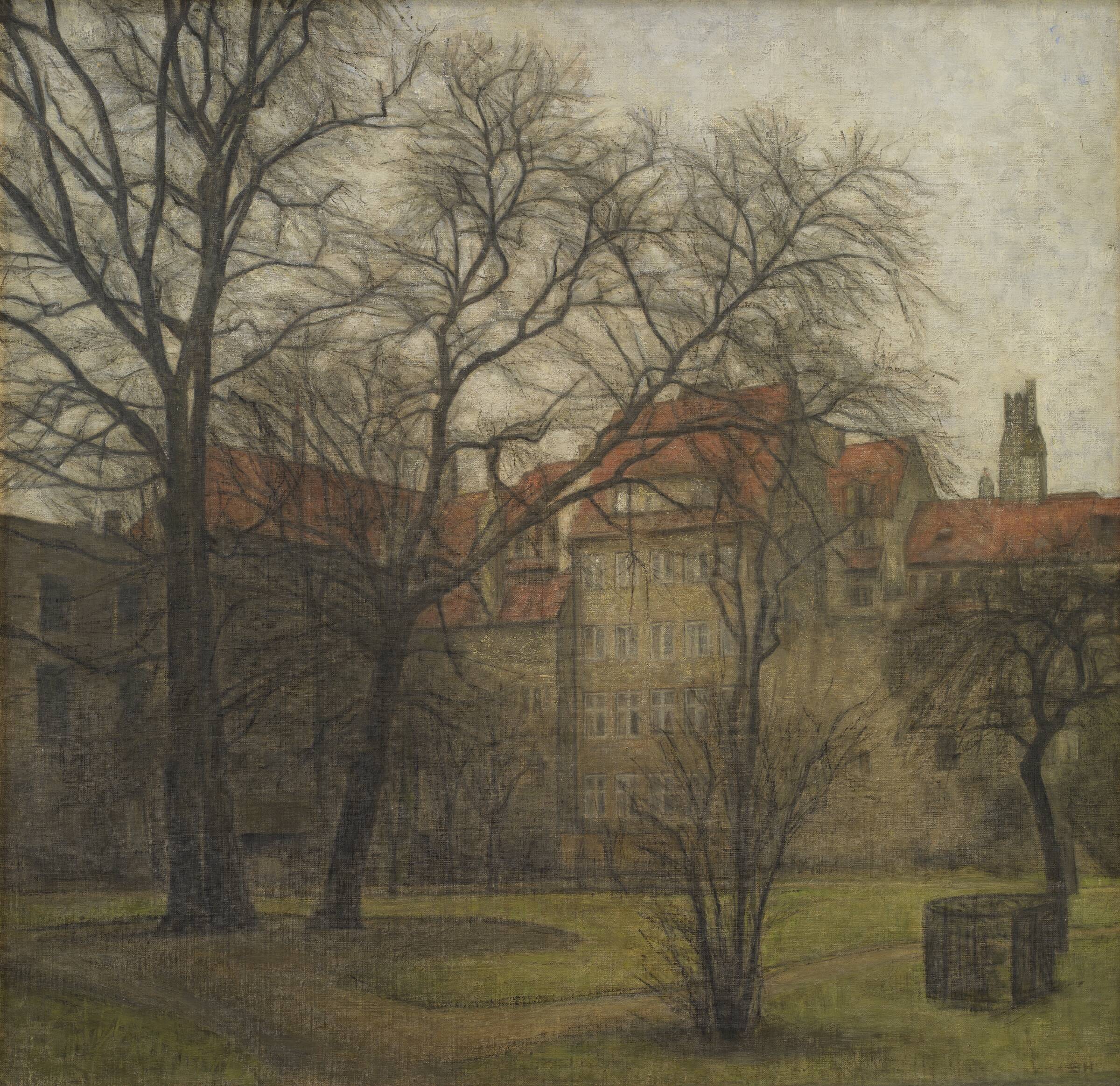 Haven ved Prinsens Palæ, Svend Hammershøi, 1905