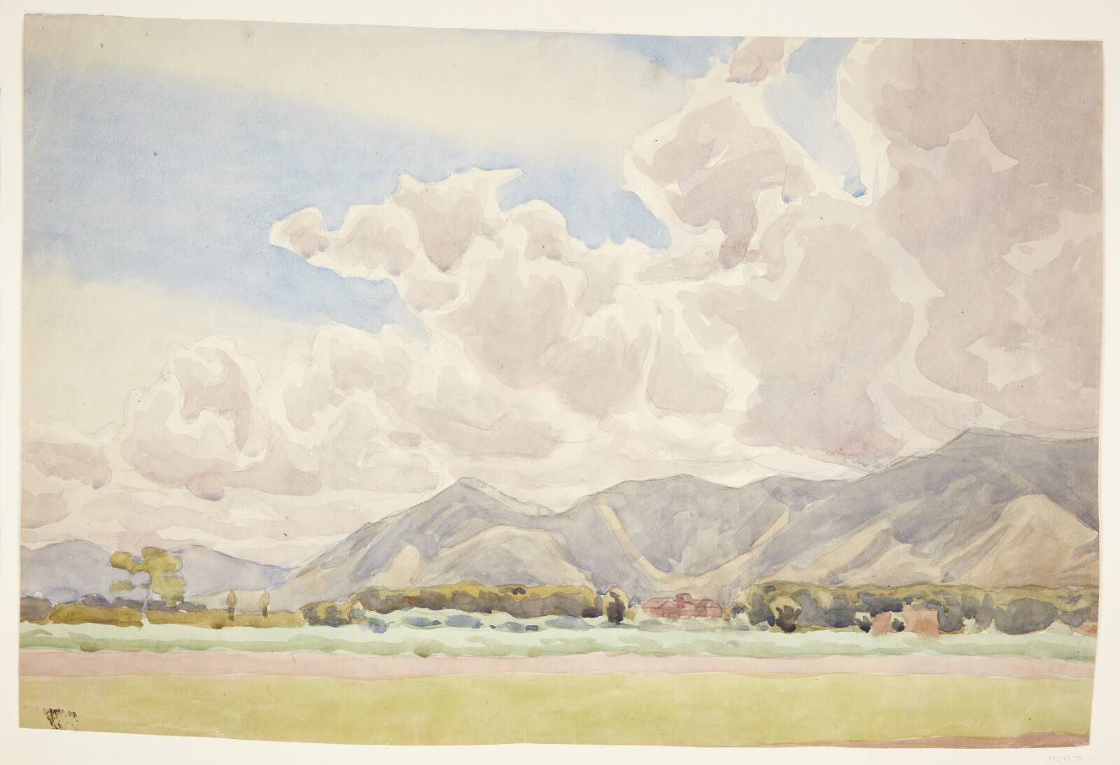 Italiensk landskab, Peter Hansen, 1903-1905