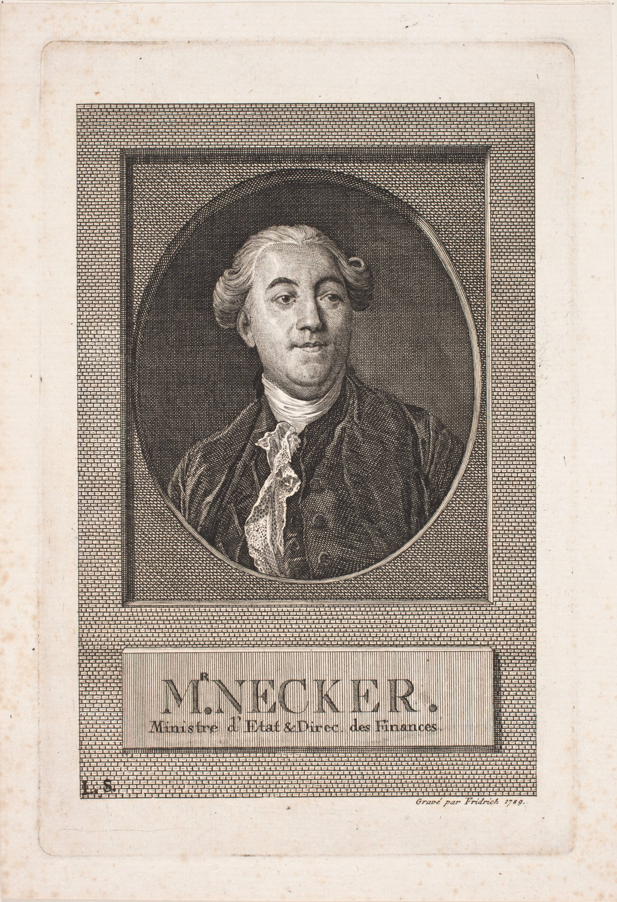 Jacques Necker, Johann Gottlieb Friedrich, 1789