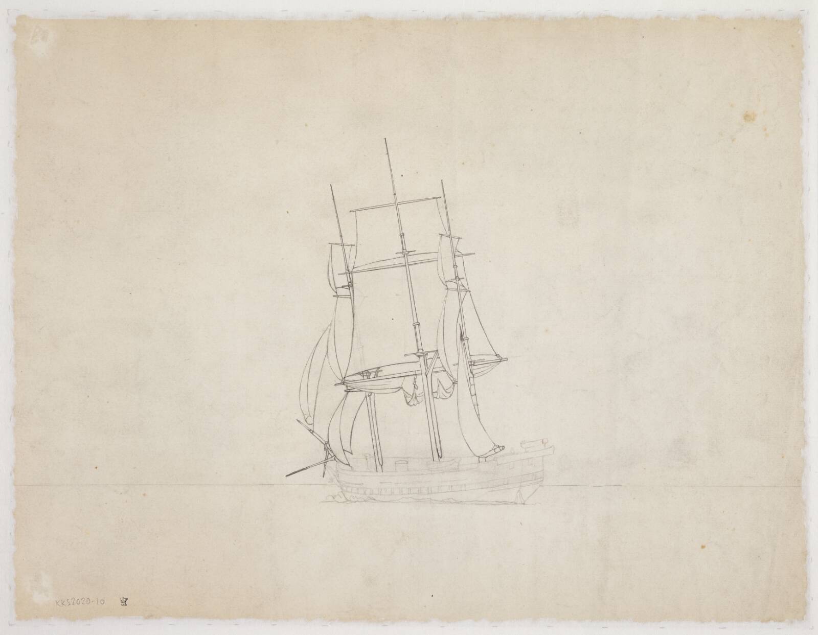 Skib, C.W. Eckersberg, 1783-1853