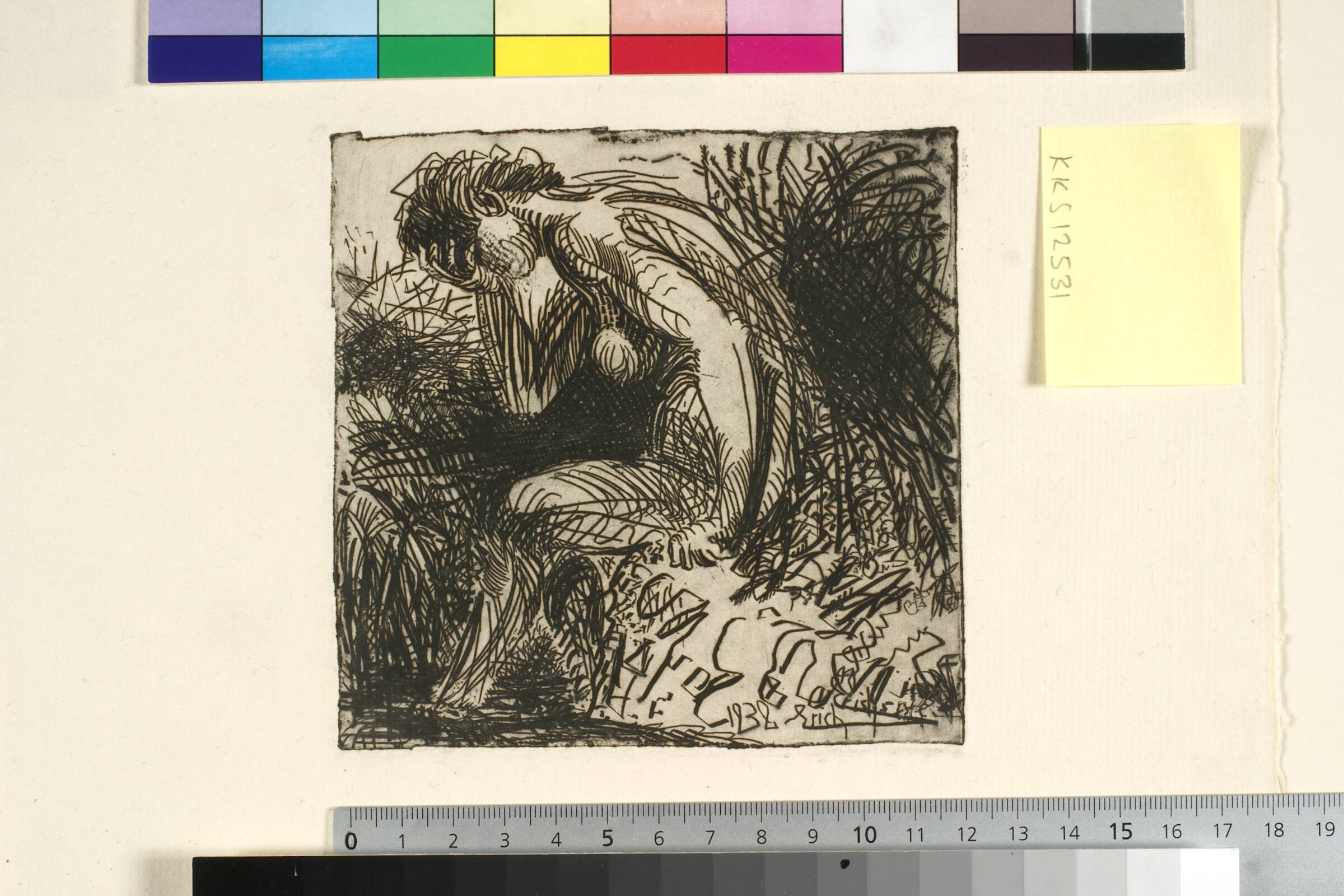 Badende model, Erich Erichsøe, 1932