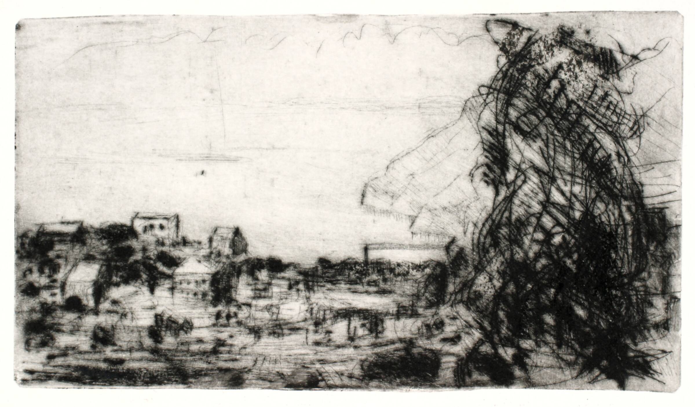 Udsigt fra San Cataldo, Holger J. Jensen, 1953