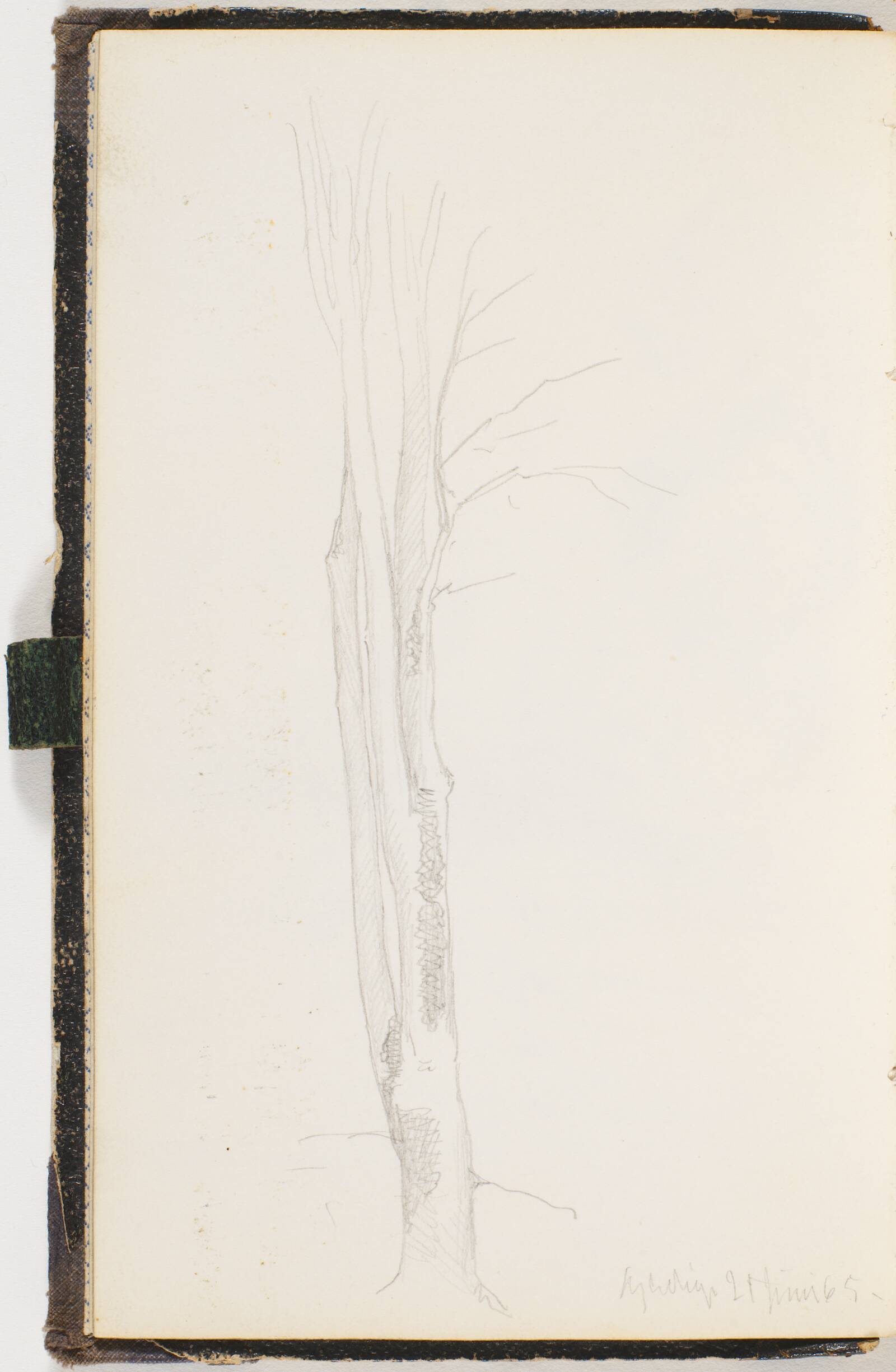Et slankt nøgent træ, P.C. Skovgaard, 1865