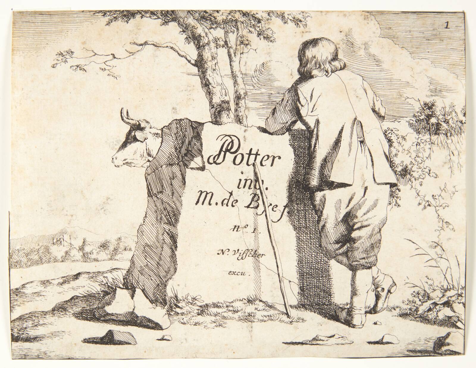 Titelblad til "Køer", Marcus de Bye, 1638-1690