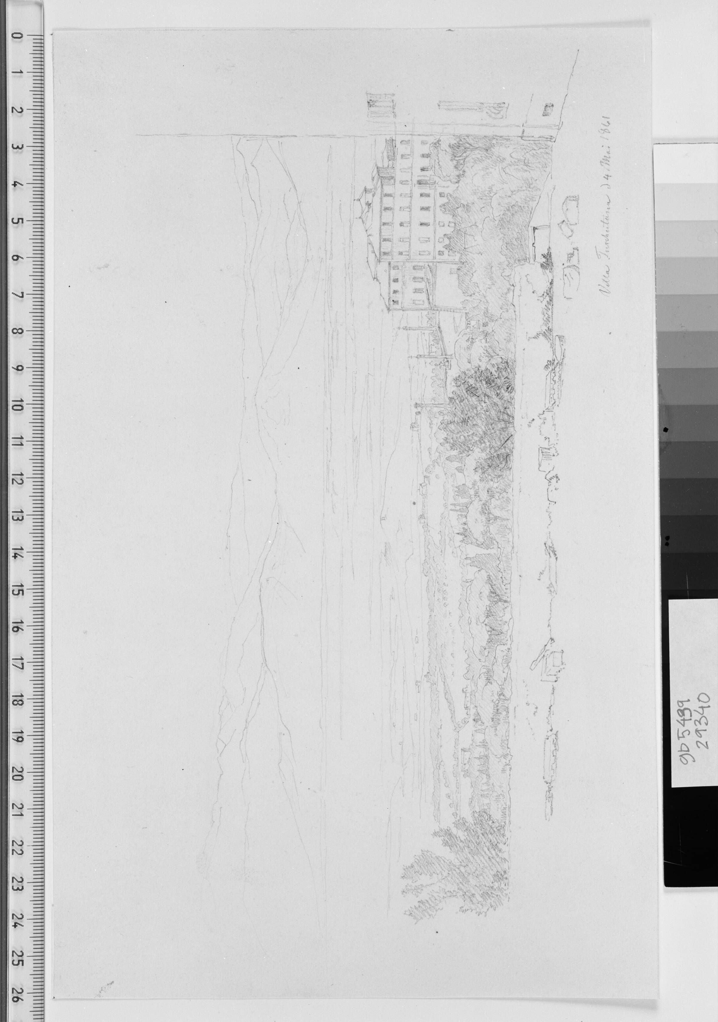 Parti fra Villa Tusculanum, C.A. Kølle, 1861