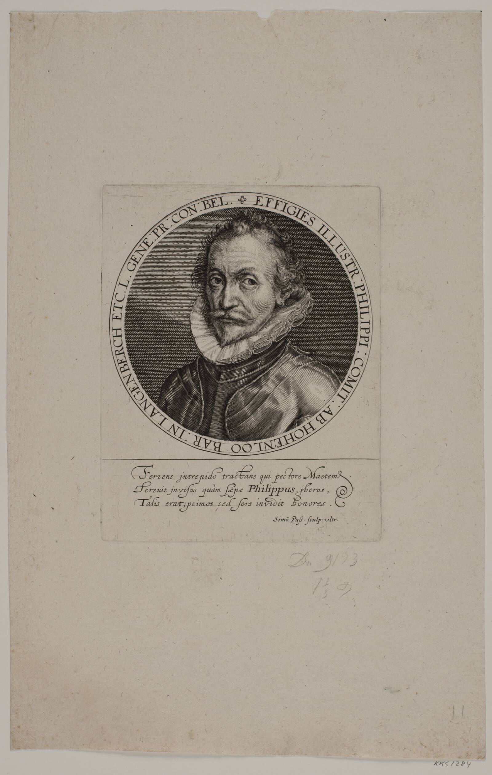 Philip greve af Hohenlohe, Simon de Pas, 1595-1647