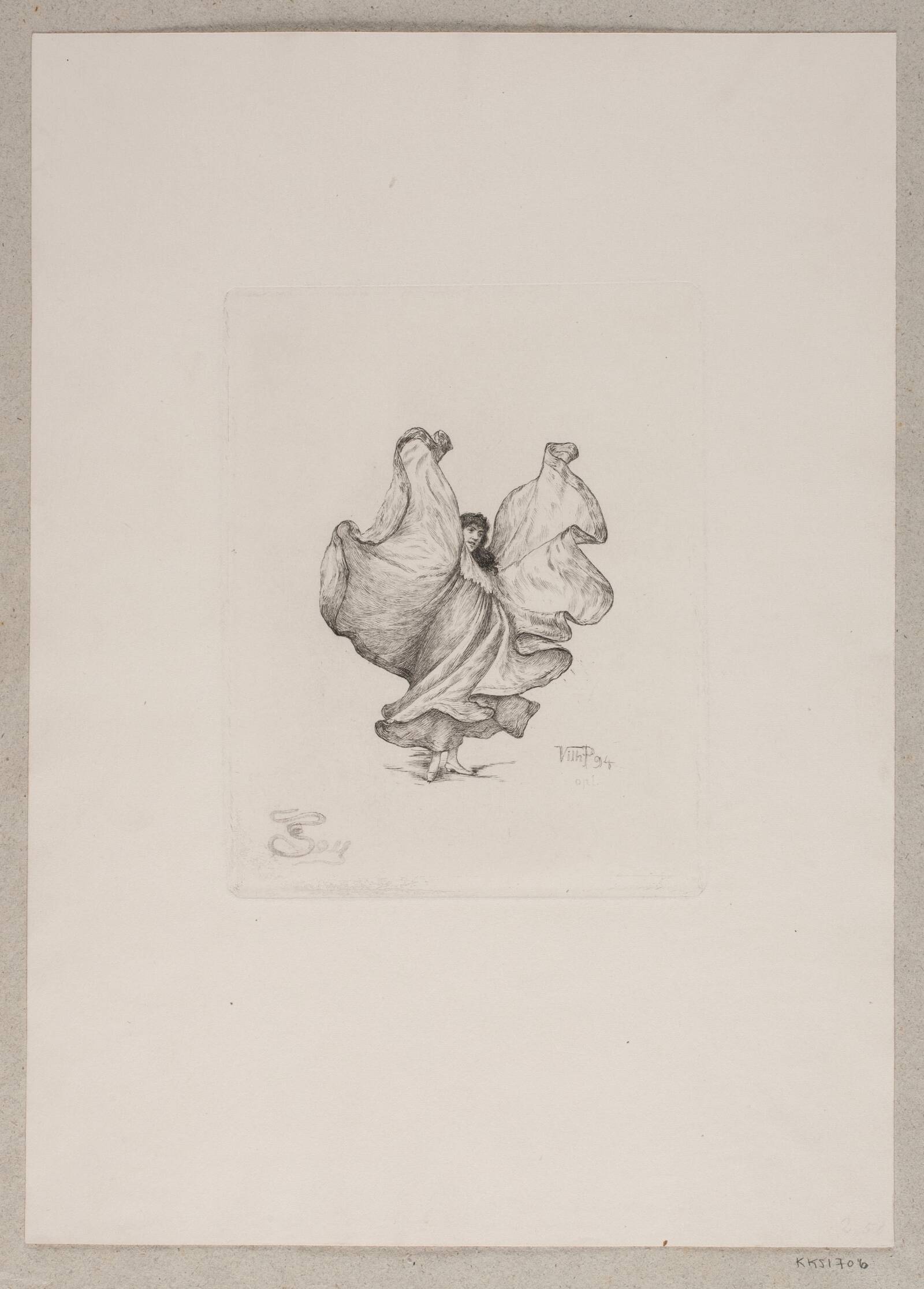 Serpentinedanserinde, Vilhelm Pacht, 1894