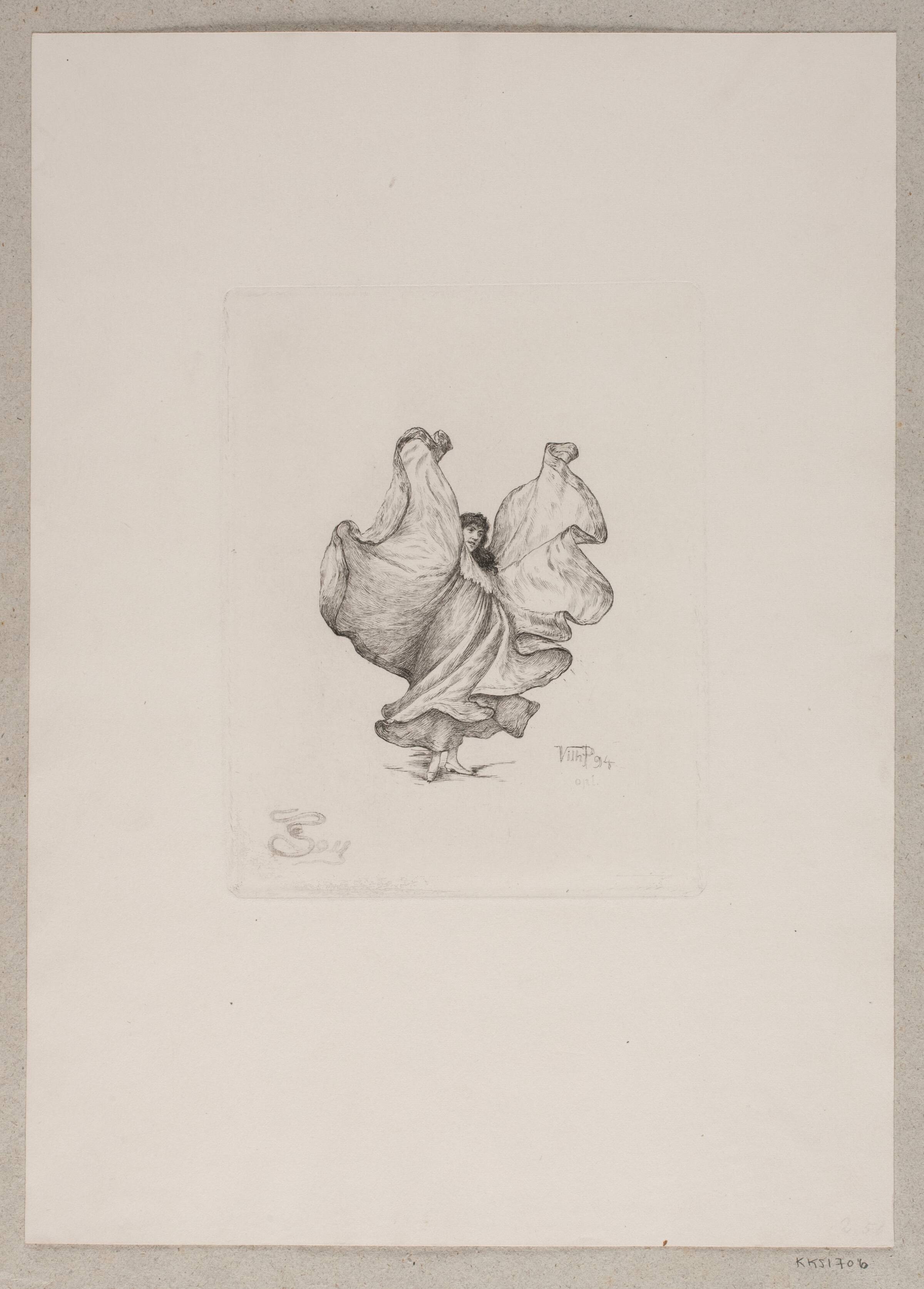 Serpentinedanserinde, Vilhelm Pacht, 1894