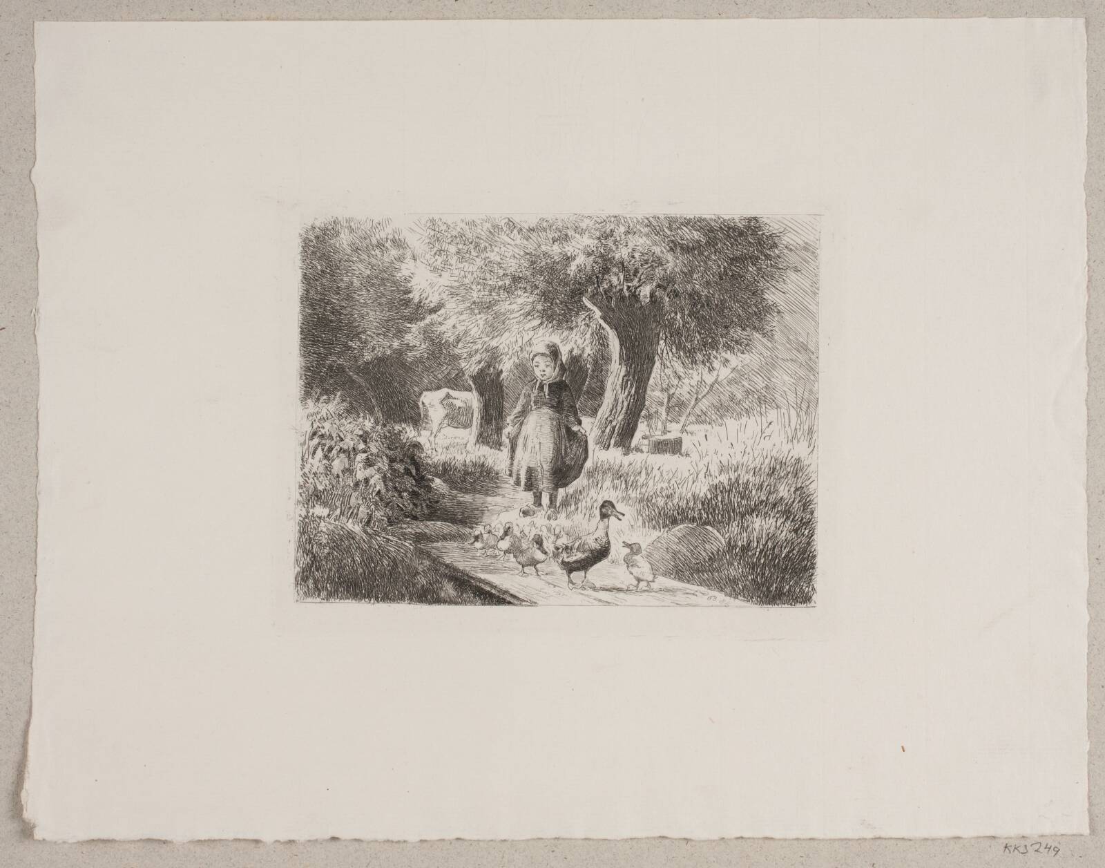 Bag bondehaven, Edvard Petersen, 1886