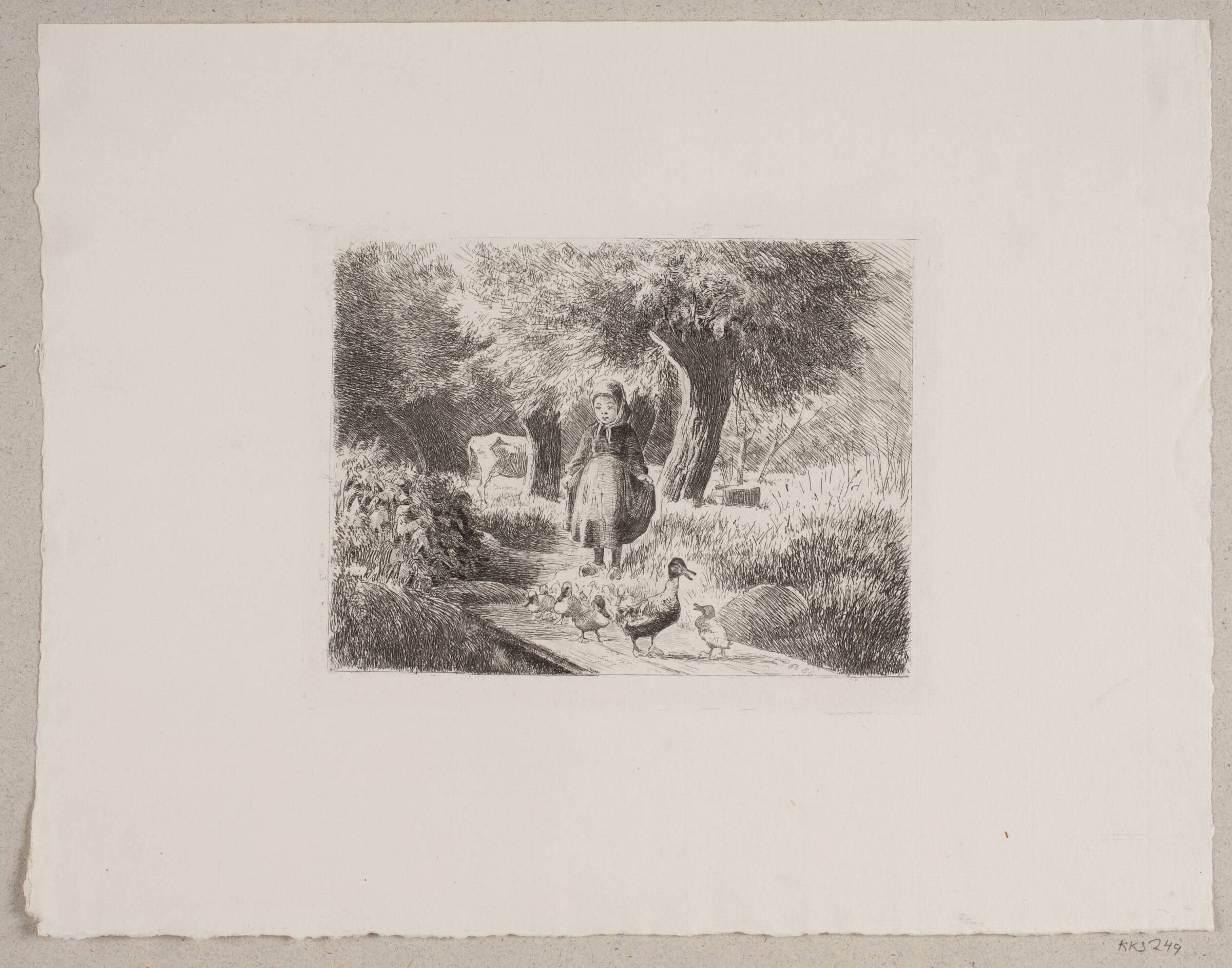 Bag bondehaven, Edvard Petersen, 1886
