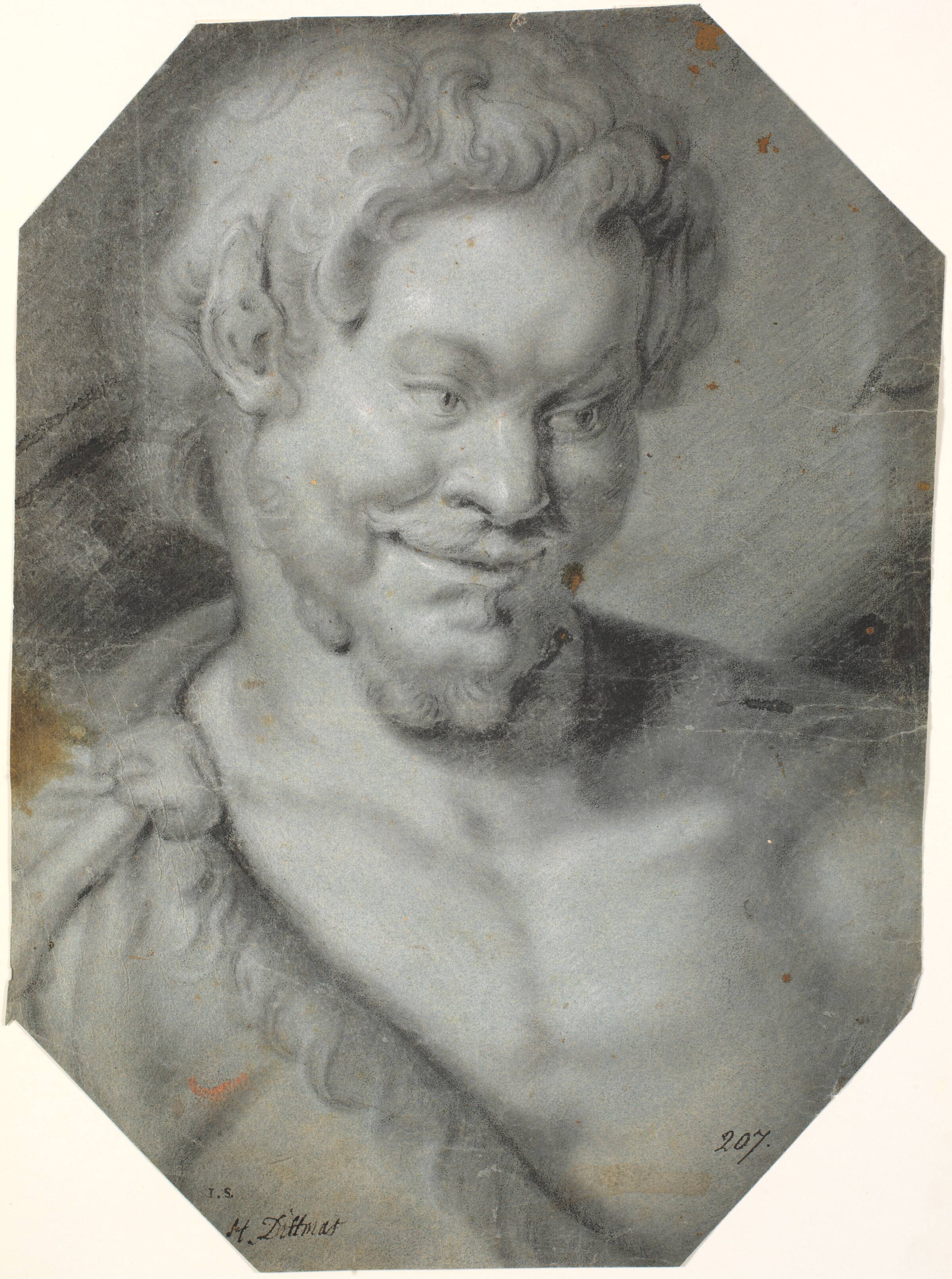 Brystbillede af en faun, Heinrich Dittmers, 1625-1677