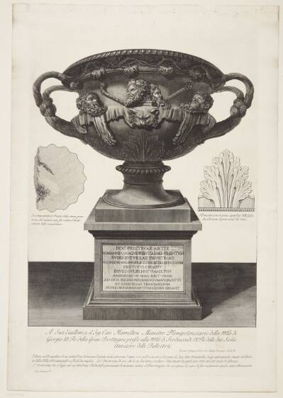 Den såkaldte Warwick-vase, fundet 1770 i Hadrians Villa, Tivoli