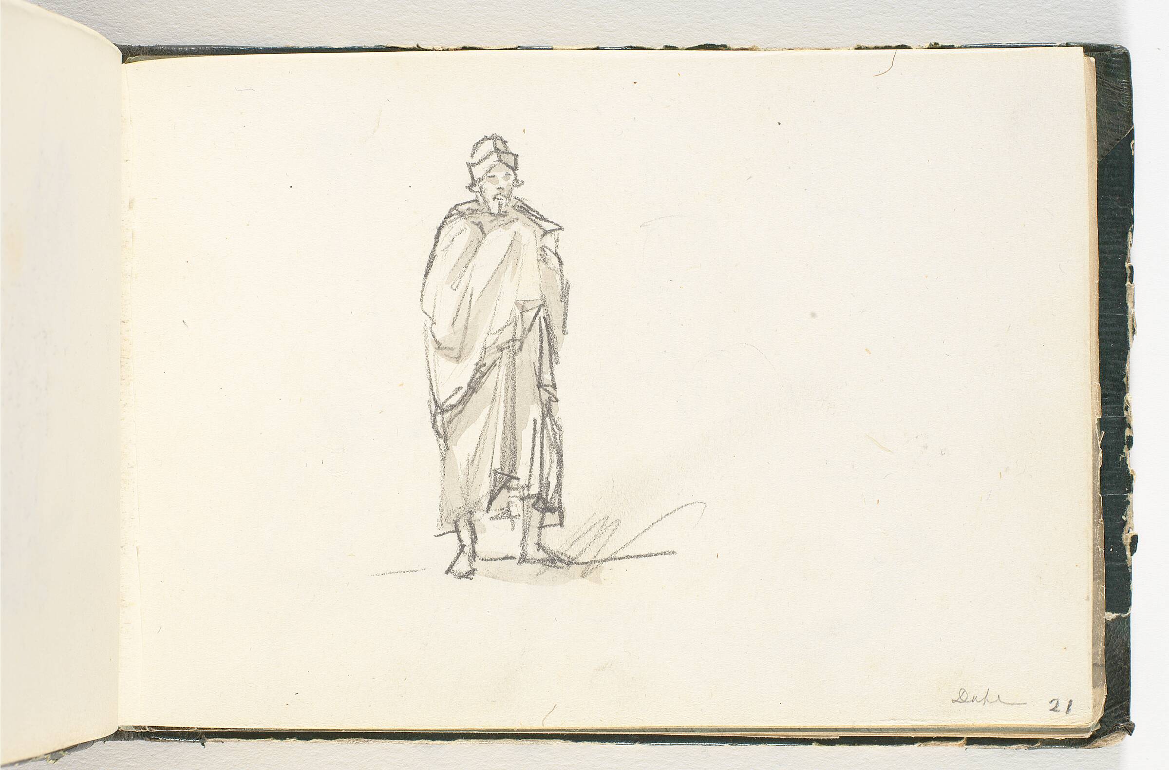 En mand klædt i kapper, J.C. Dahl, 1820-1829