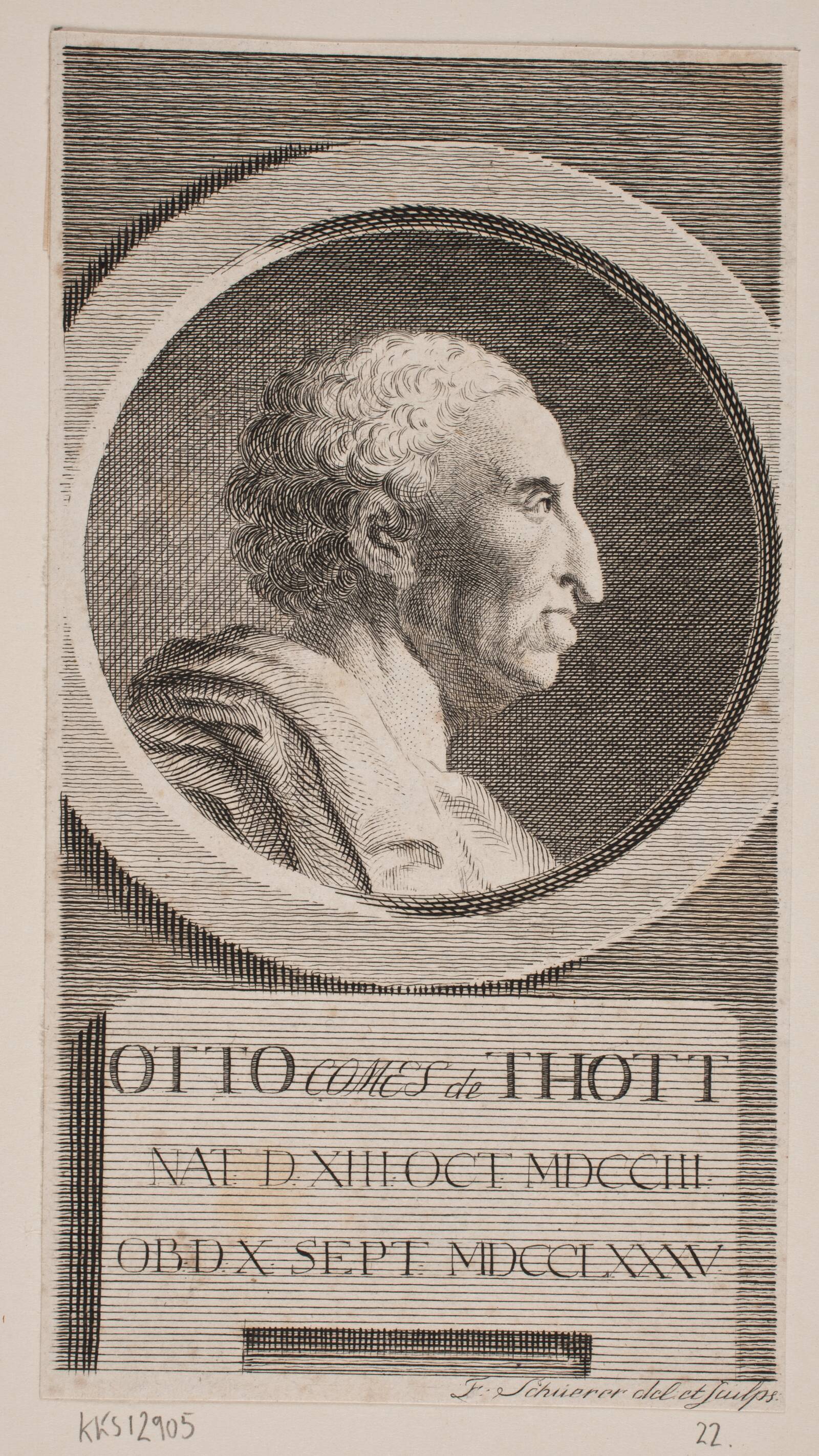 Grev O. Thott, F. Schüerer, 1786