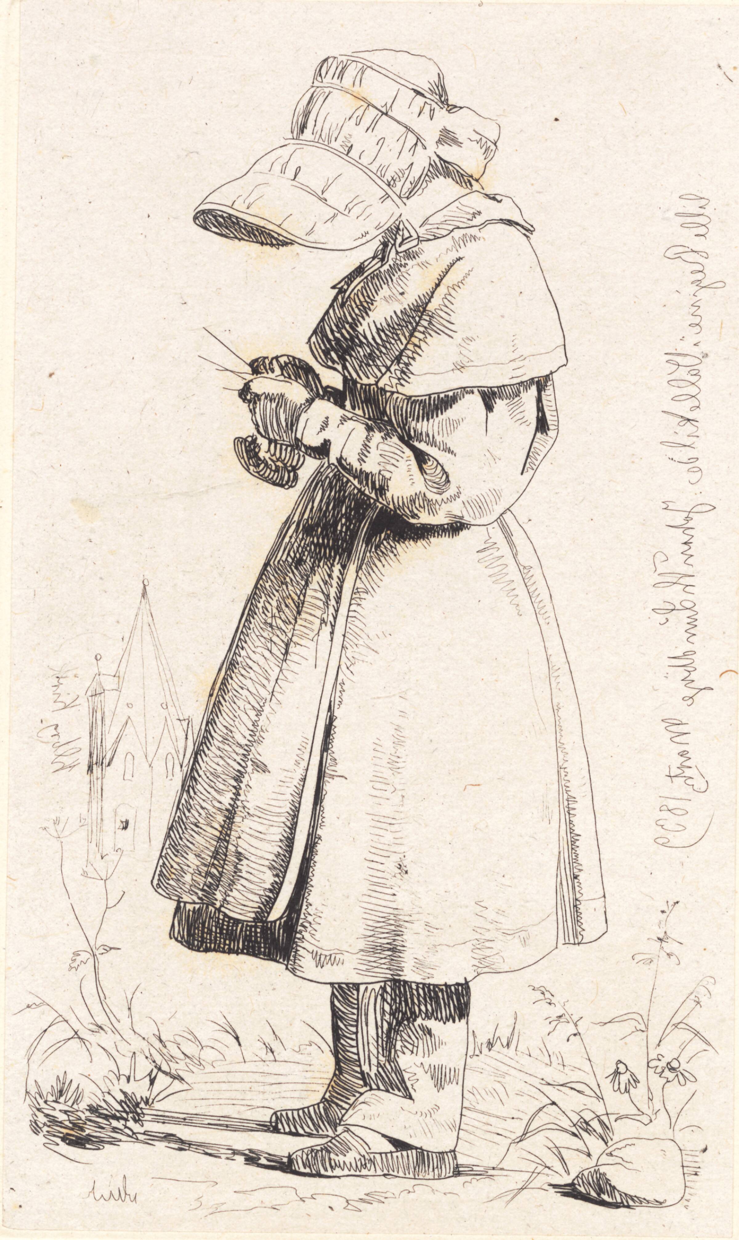 Lille Regine i Vallekilde, Johan Thomas Lundbye, 1839