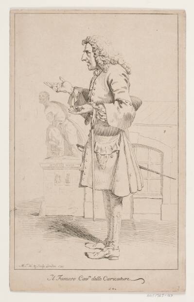"Il famoso Cavre delle Caricature". Portræt af Pier Leone Ghezzi (1674-1755)