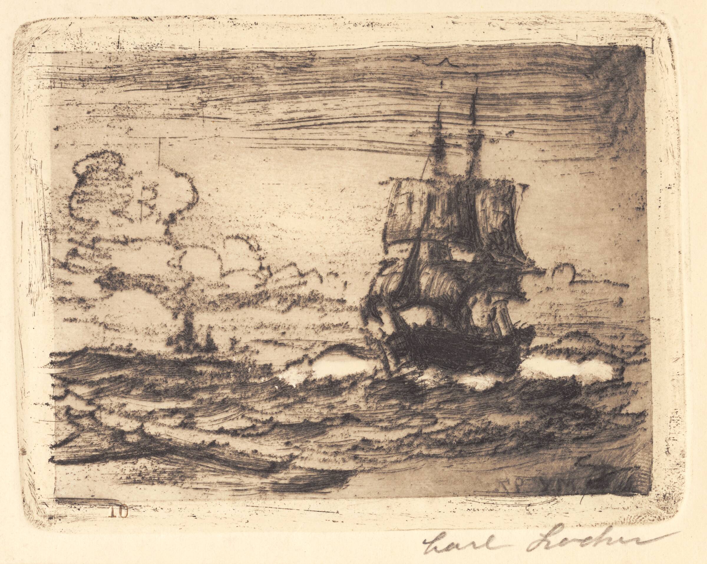 I Nordsøen, Carl Locher, 1897