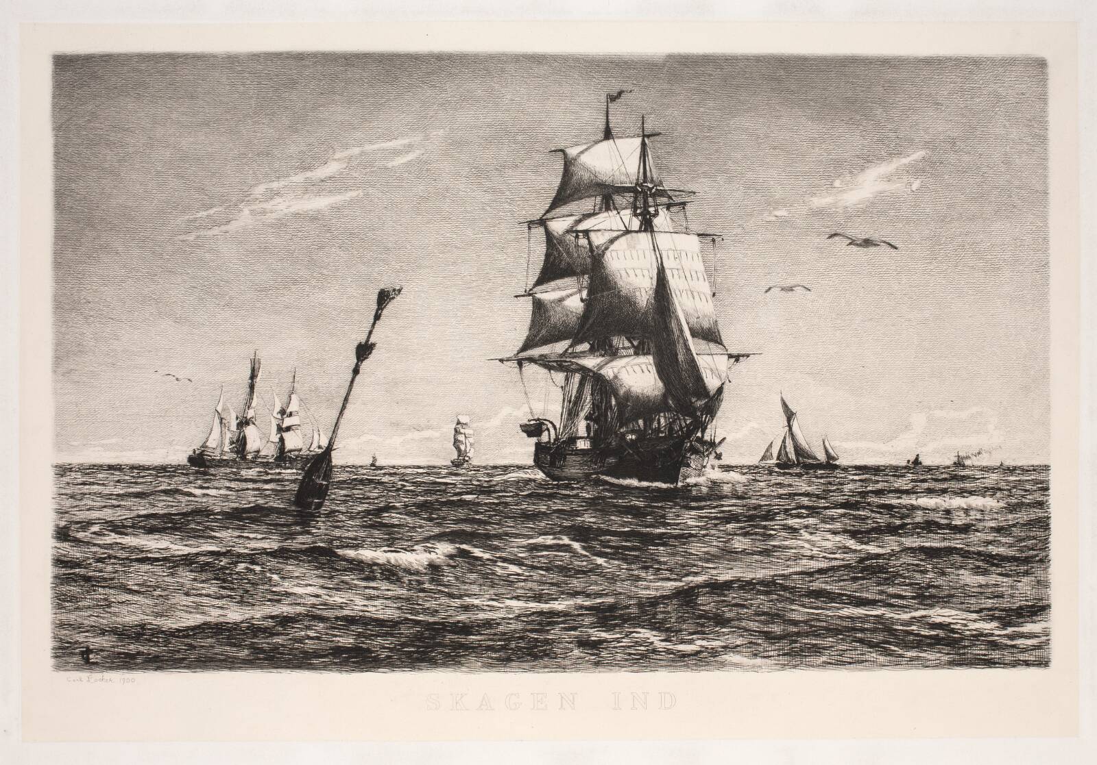 Skagen ind, Carl Locher, 1900