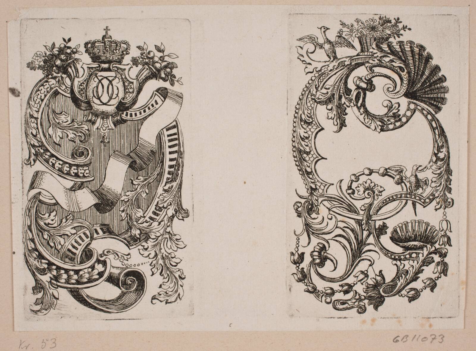 To vignetter, Ubekendt, 1741-1743