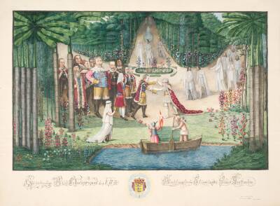 Christian VII's modtagelse i Elysium af sine forfædre