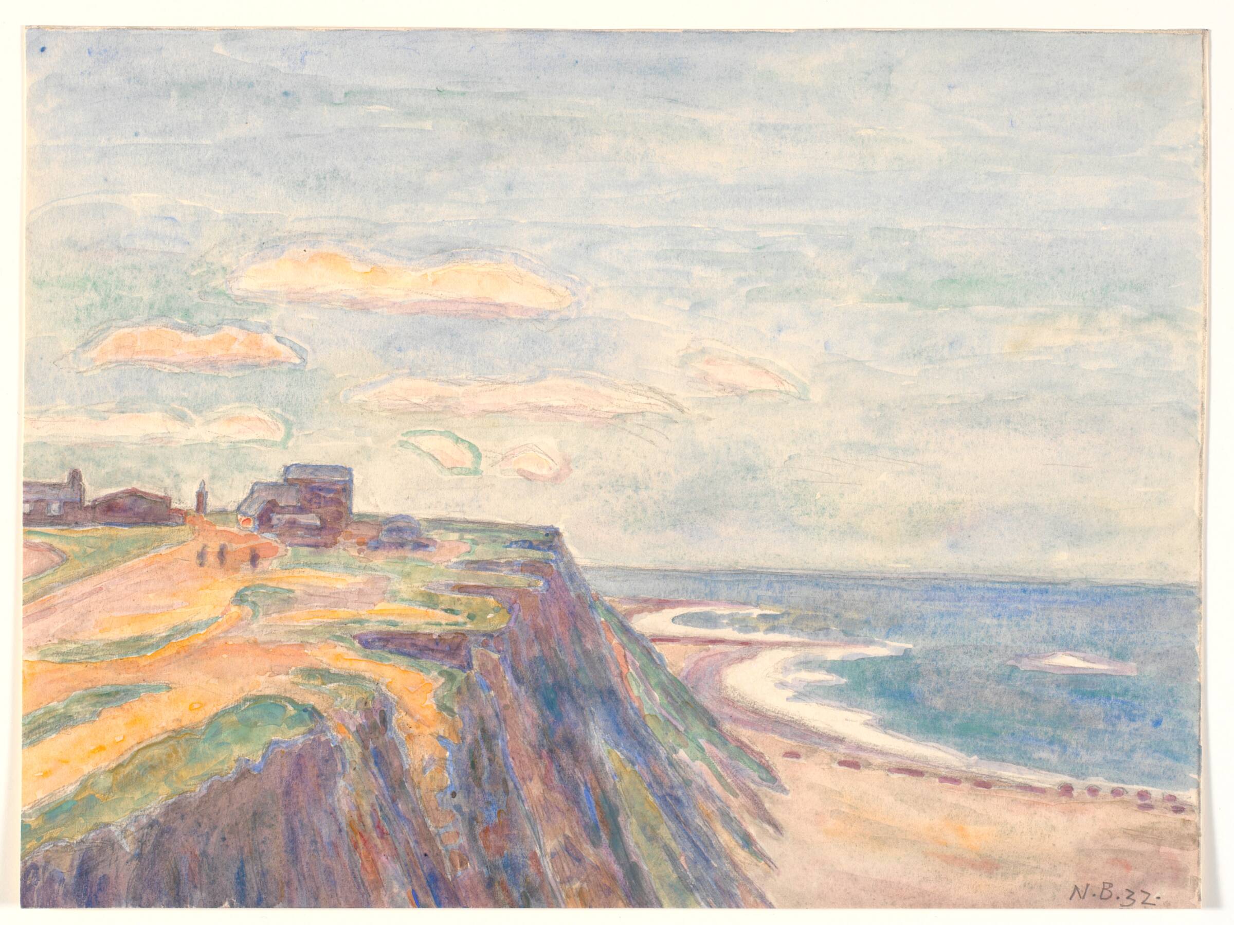 Skrænter ved Bovbjerg, Niels Bjerre, 1932