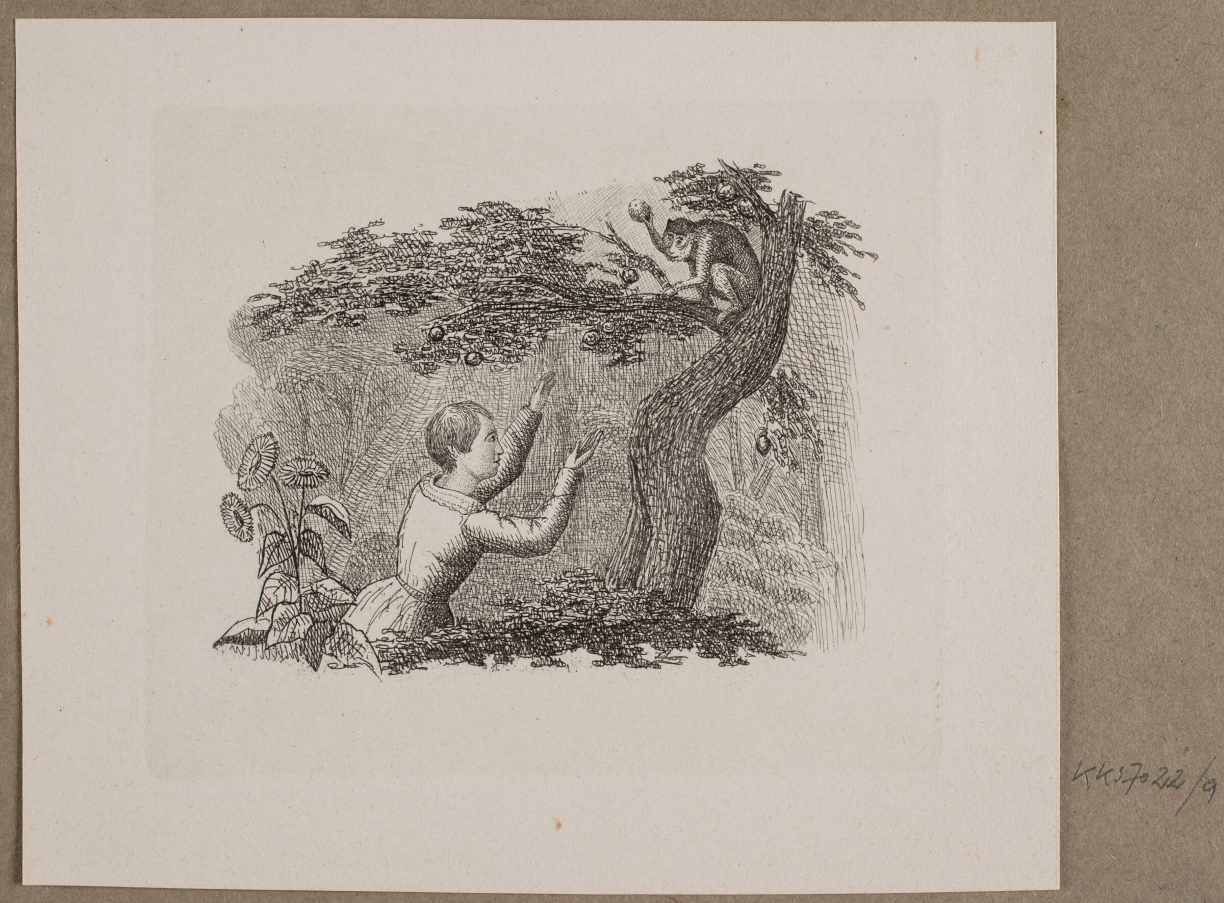 Illustration til O. Specter, "Fabler for Børn", Vilhelm Kyhn, 1838
