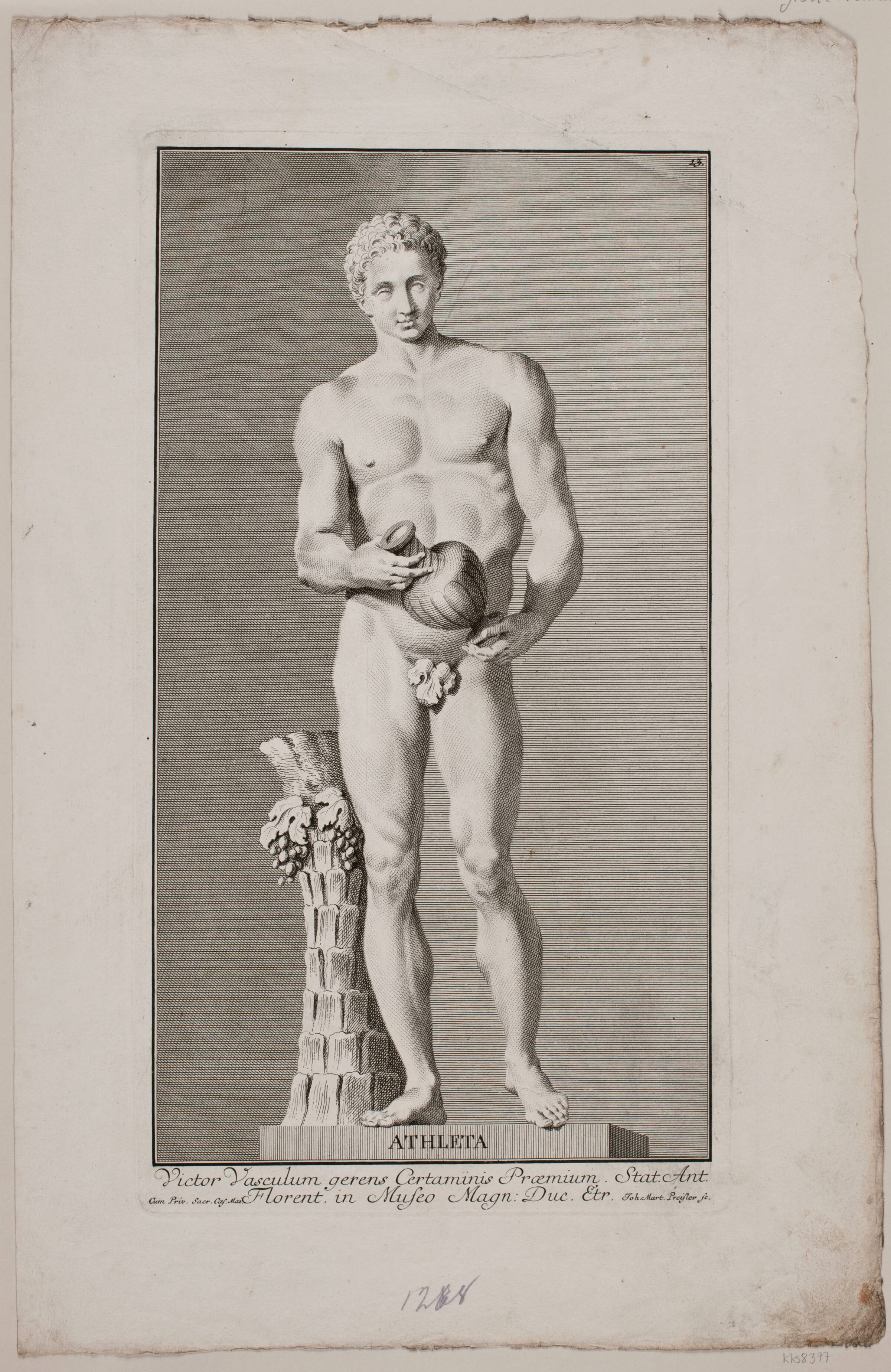 "Athleta", J.M. Preisler, 1715-1794
