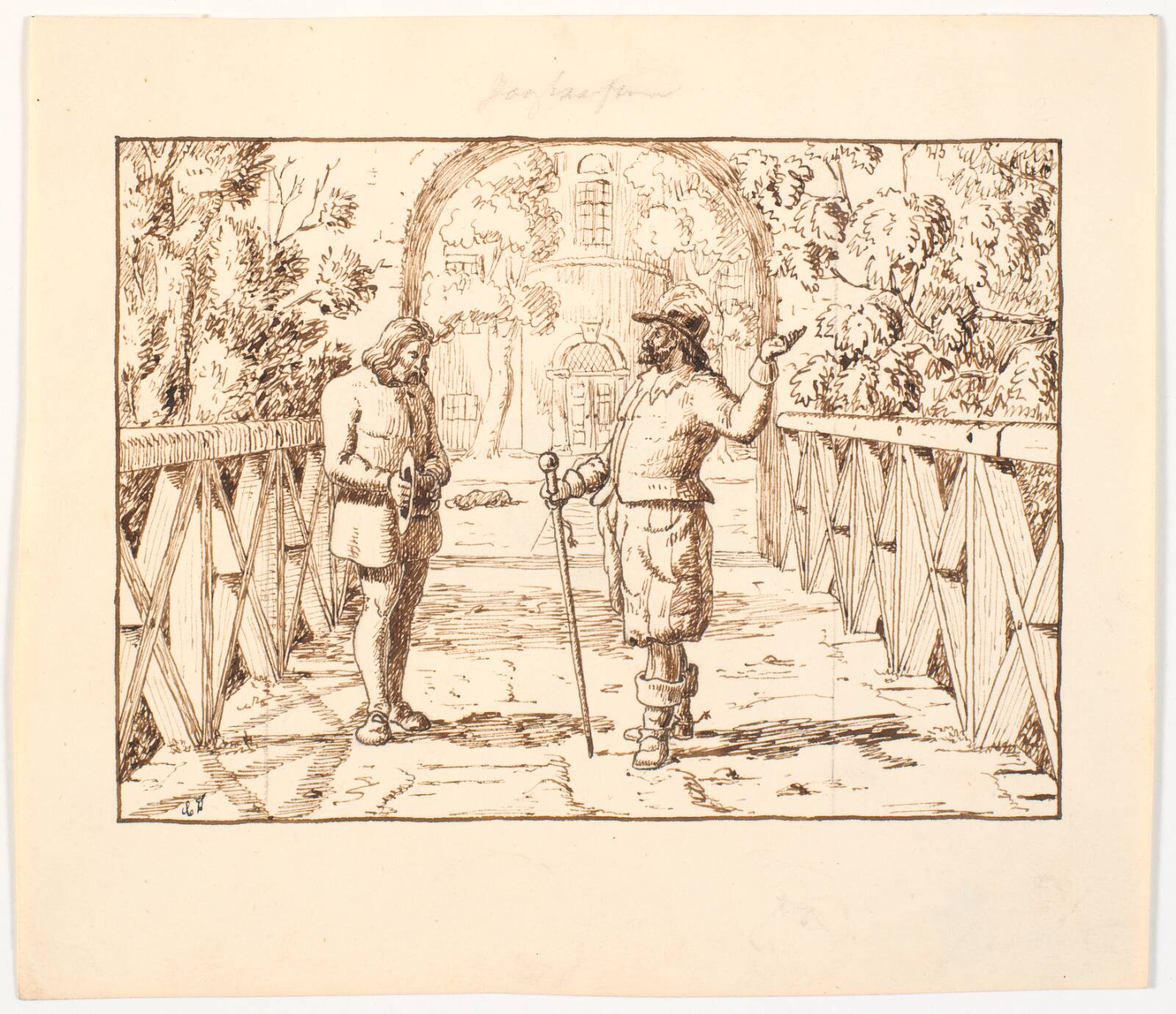 Illustration til St. St. Blicher, De tre Helligaftener, Christen Dalsgaard, 1846