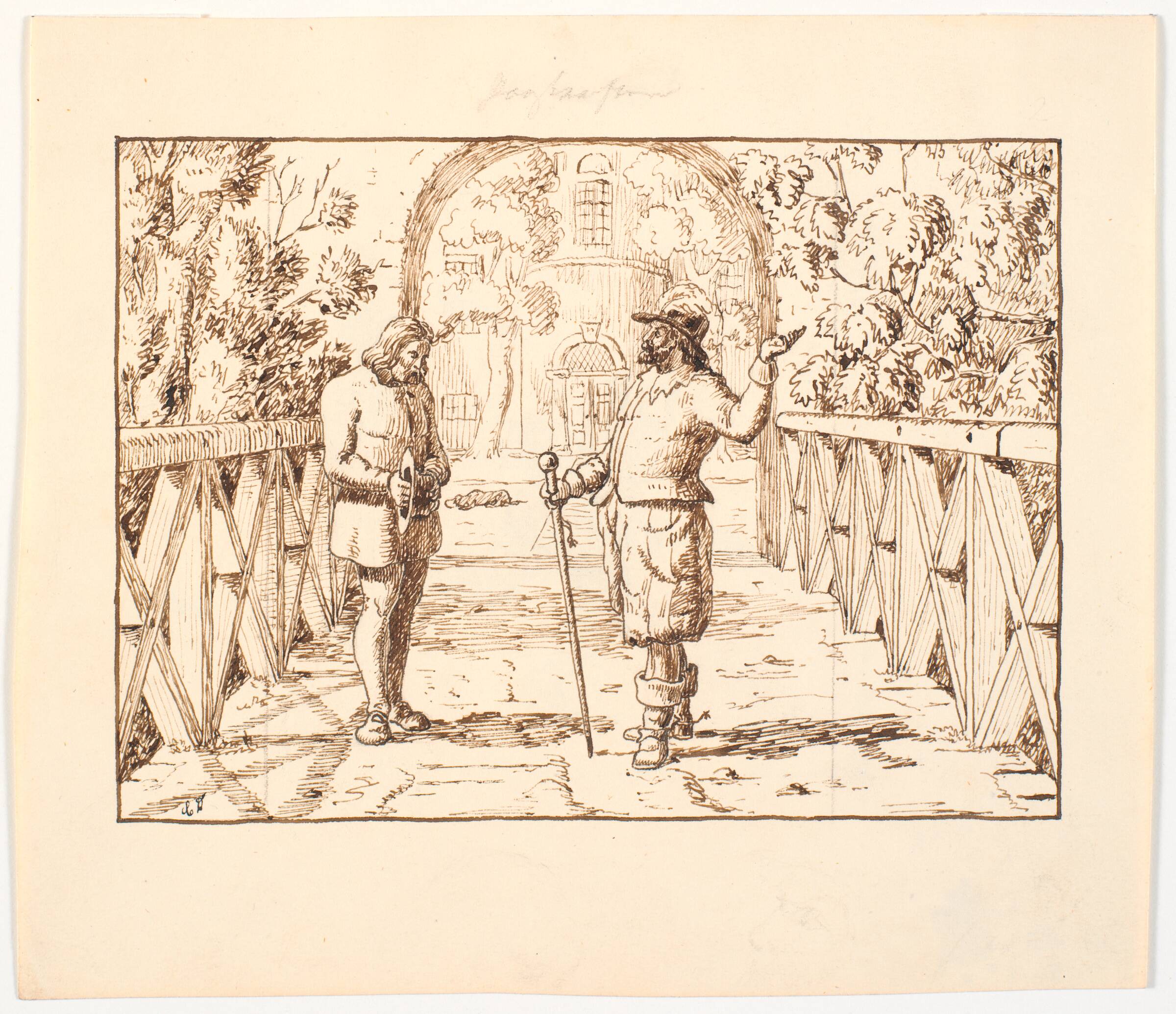 Illustration til St. St. Blicher, De tre Helligaftener, Christen Dalsgaard, 1846