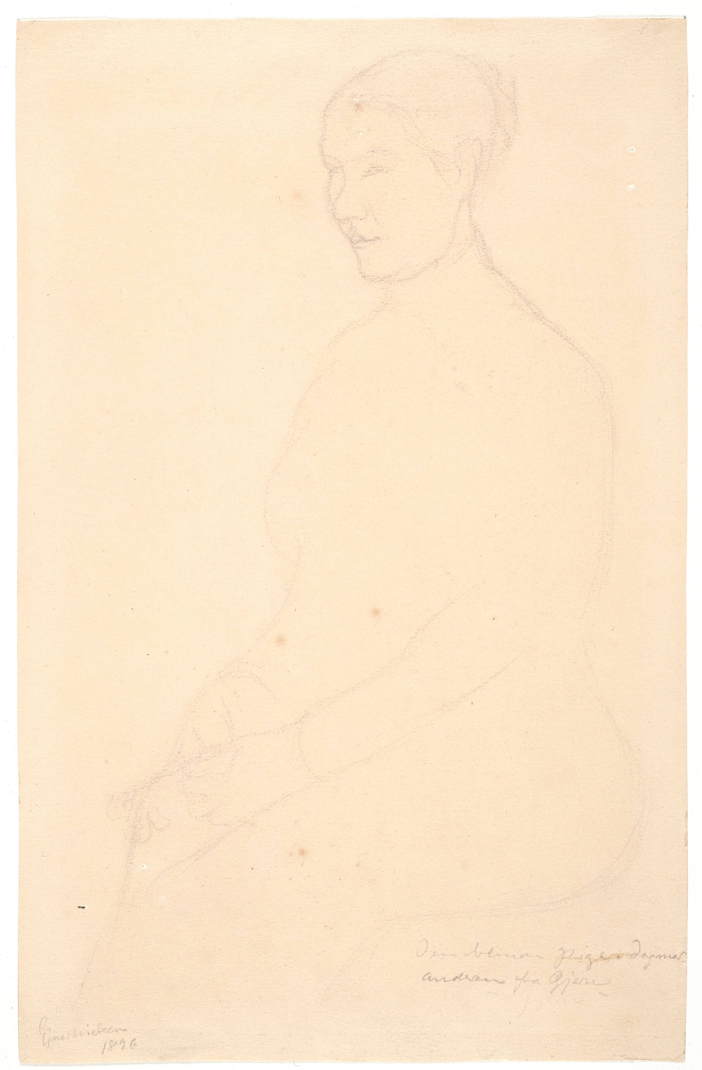 Den blinde pige Dagmar Andersen fra Gjern, Ejnar Nielsen, 1896