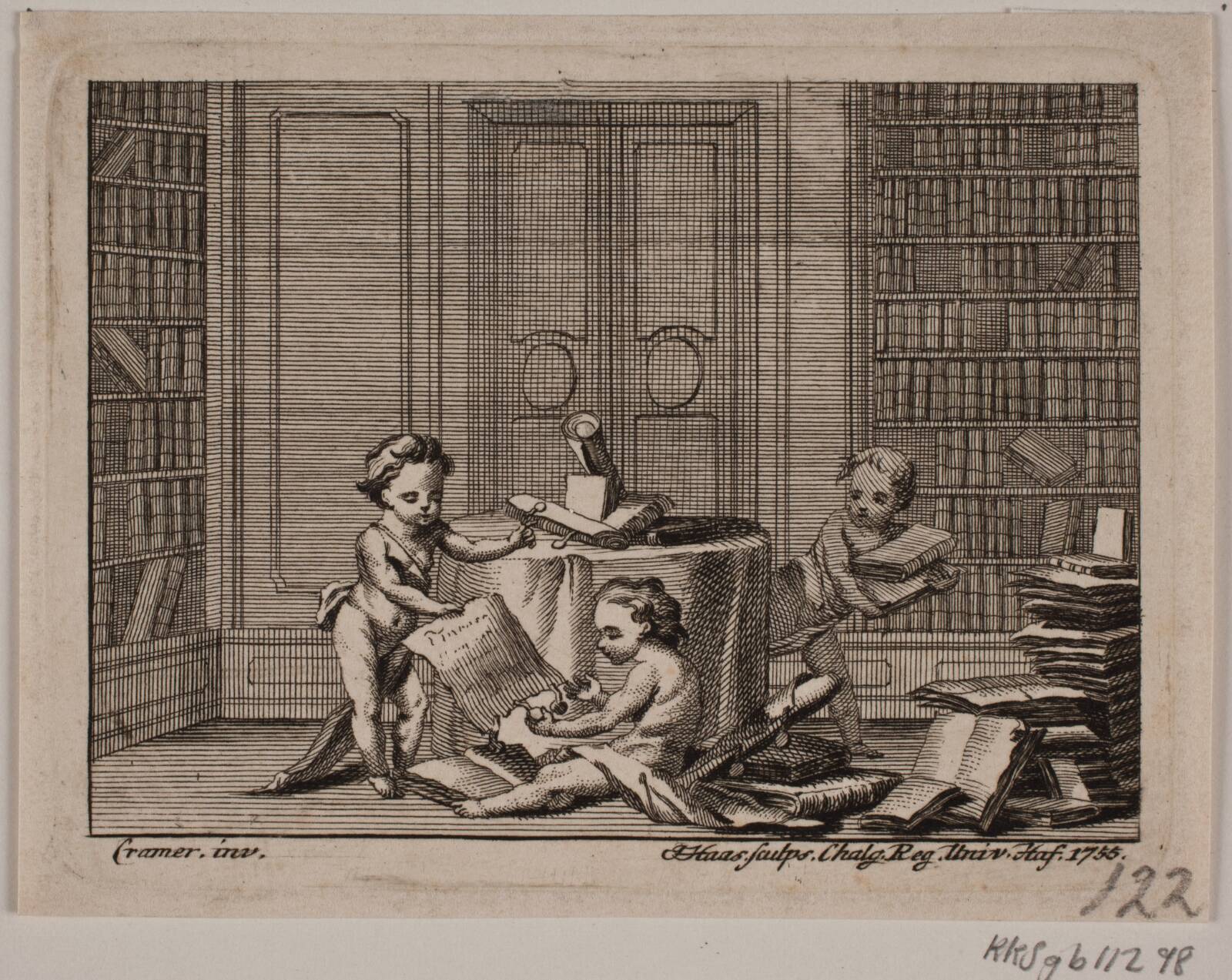 Vignet, Jonas Haas, 1755