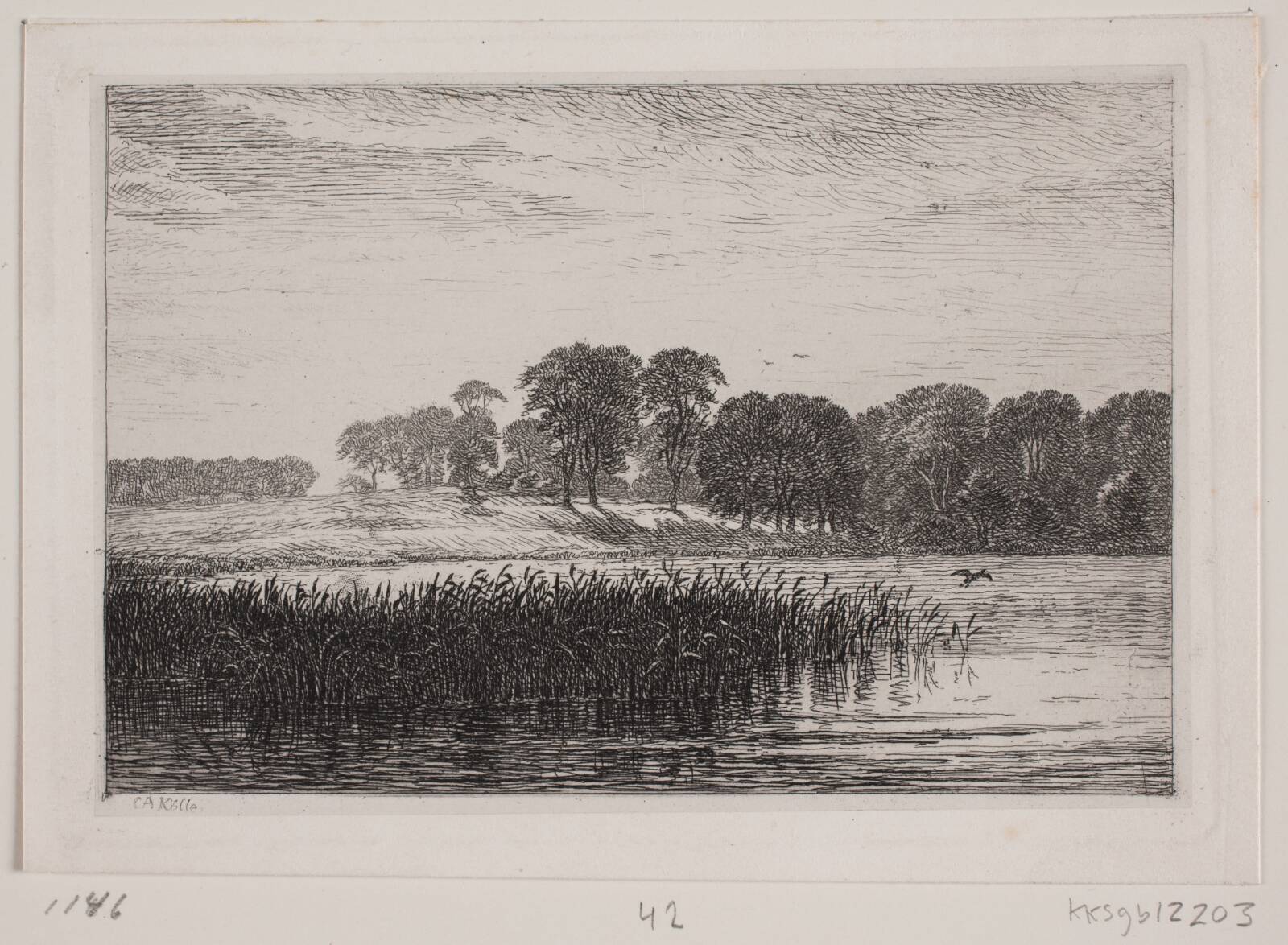 Ved Vesterborg sø, C.A. Kølle, 1827-1872