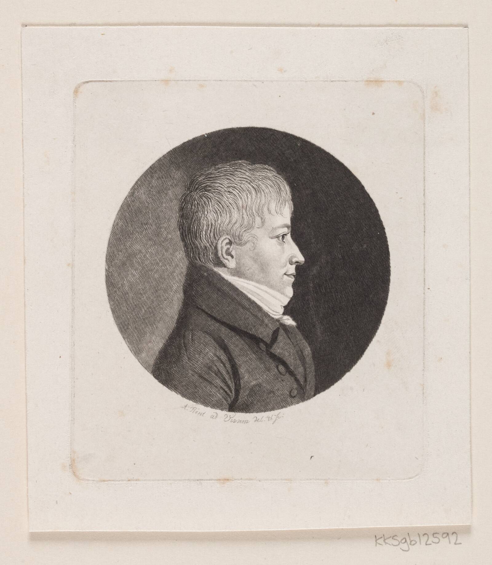 Ubekendt mandsportræt, Andreas Flint, 1767-1824
