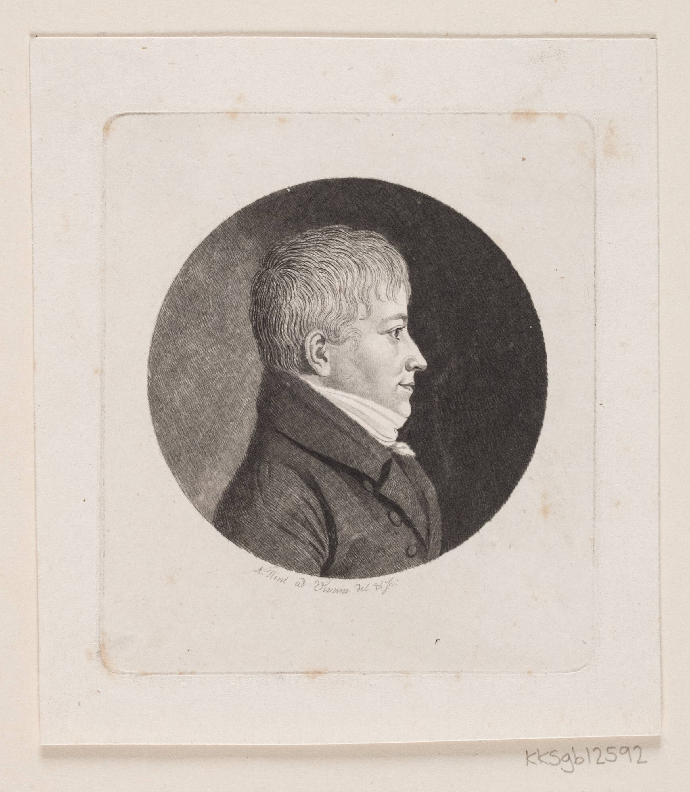 Ubekendt mandsportræt, Andreas Flint, 1767-1824